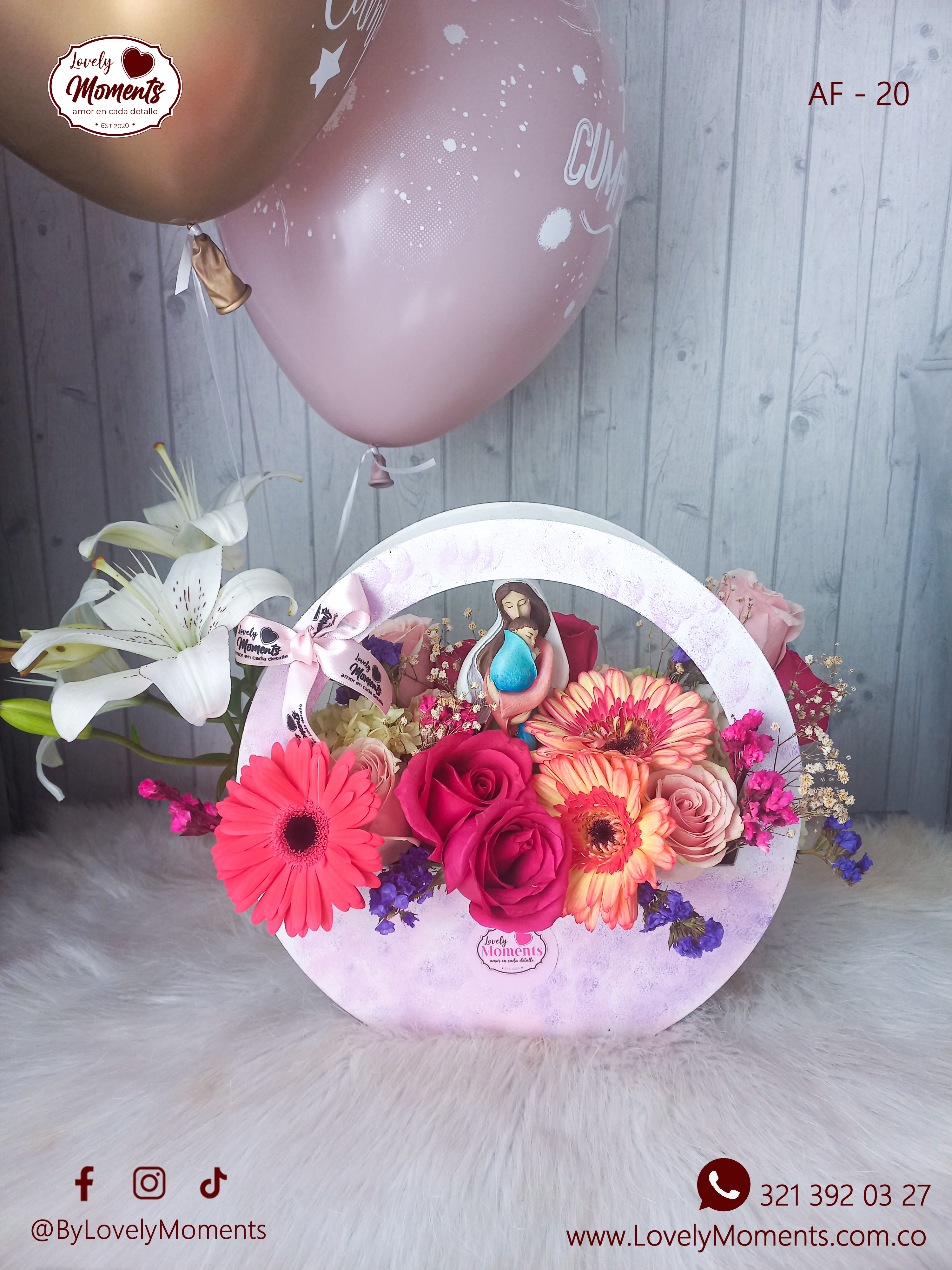 Canasta de Flores Mamá | Regalos para mamás en Pereira