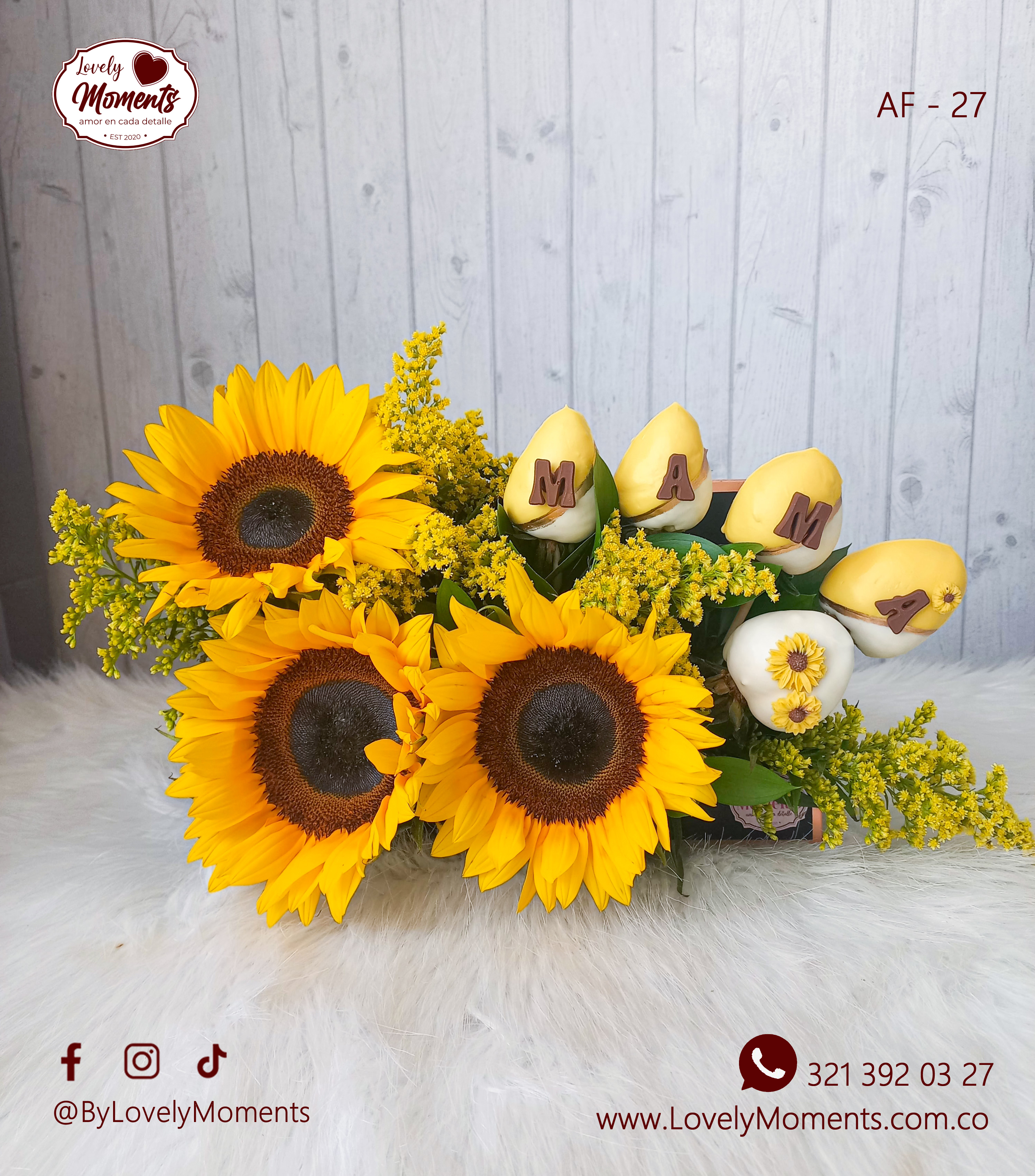 Arreglo floral Celestial | Arreglos con Girasoles Pereira