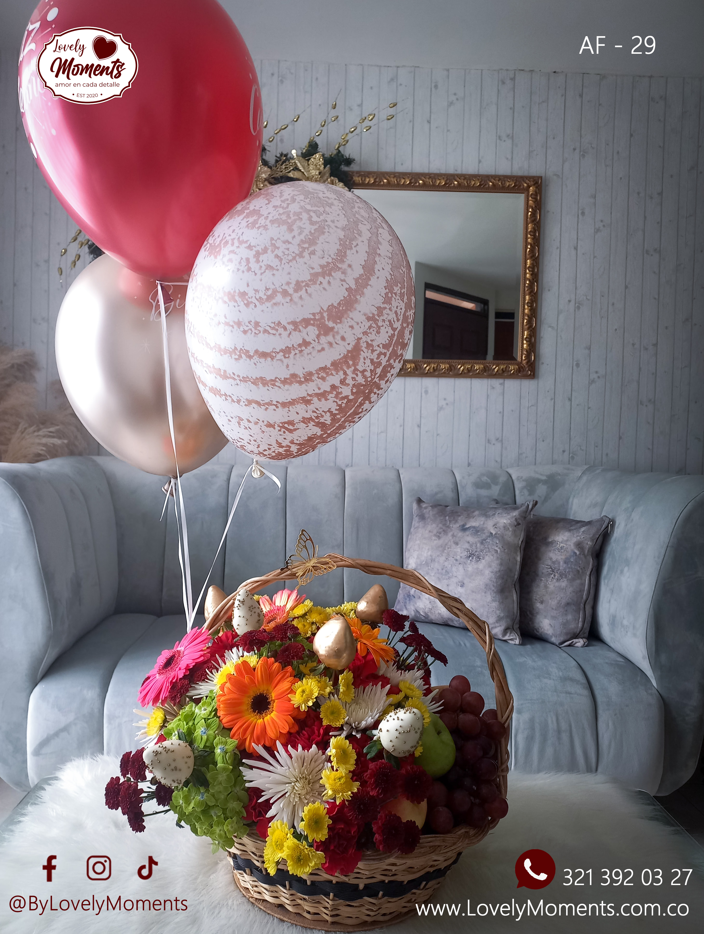 Arreglo Floral Frescura | Arreglos con frutas Pereira