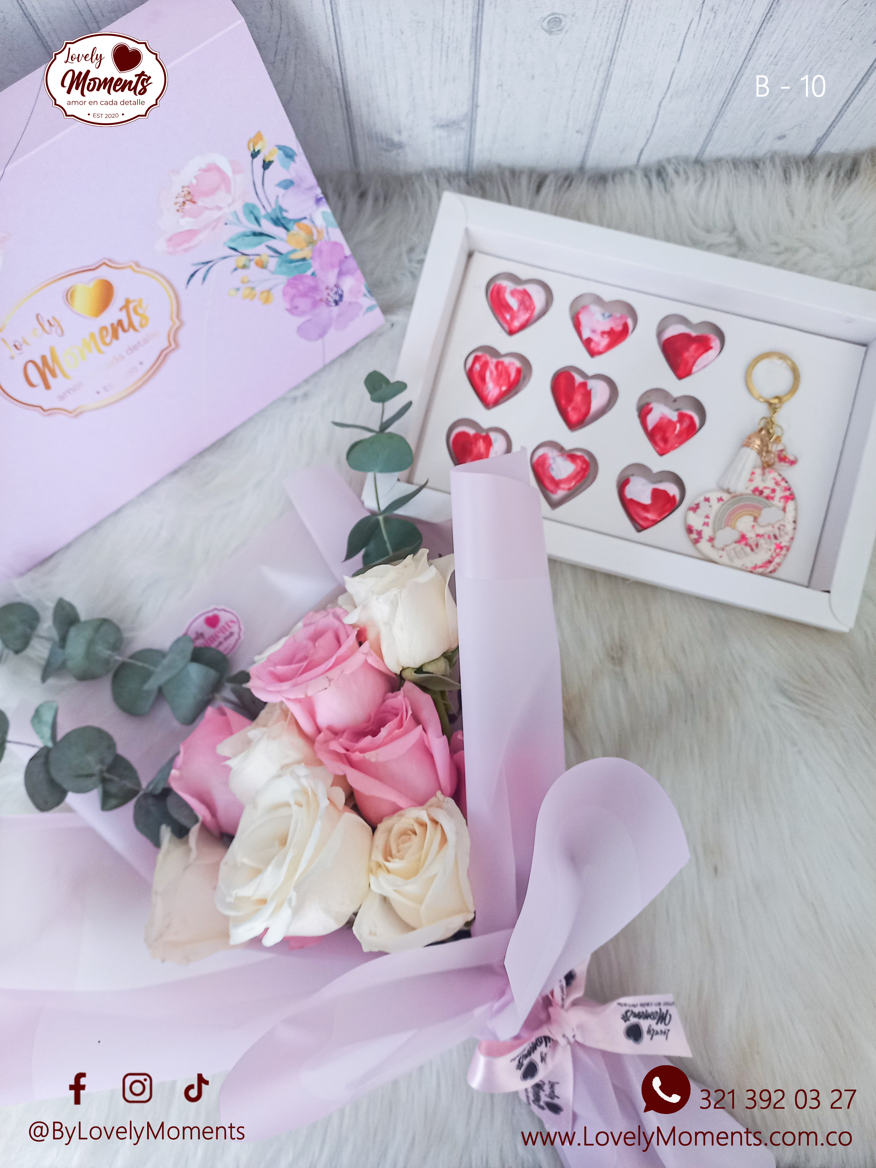 Bouquet mas Bombones de Chocolate Combo  Dulzura | Rosas y Chocolates