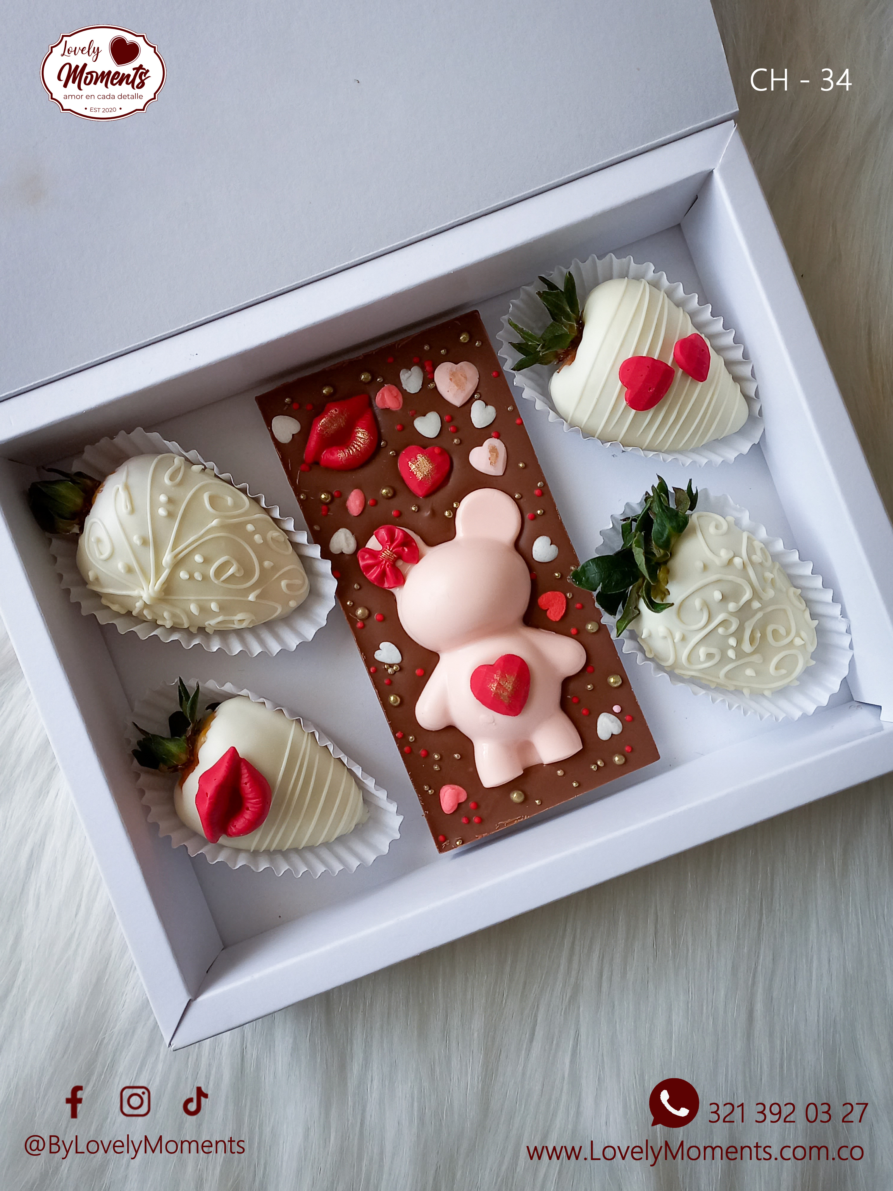 Caja Poesía de Chocolate | Chocolates y Fresas