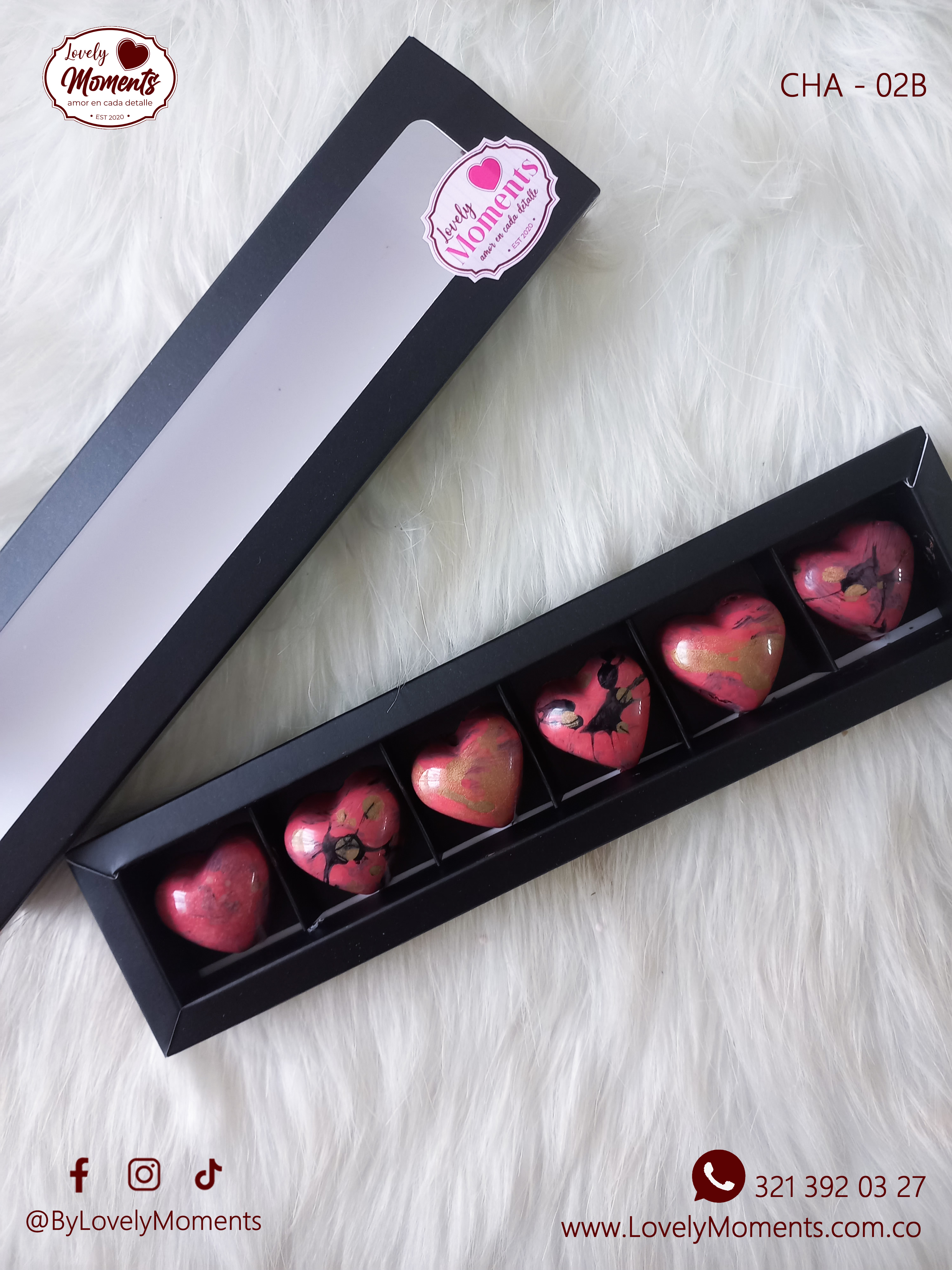 Caja de bombones Sentidos en forma de corazón | Obsequios para enamorar