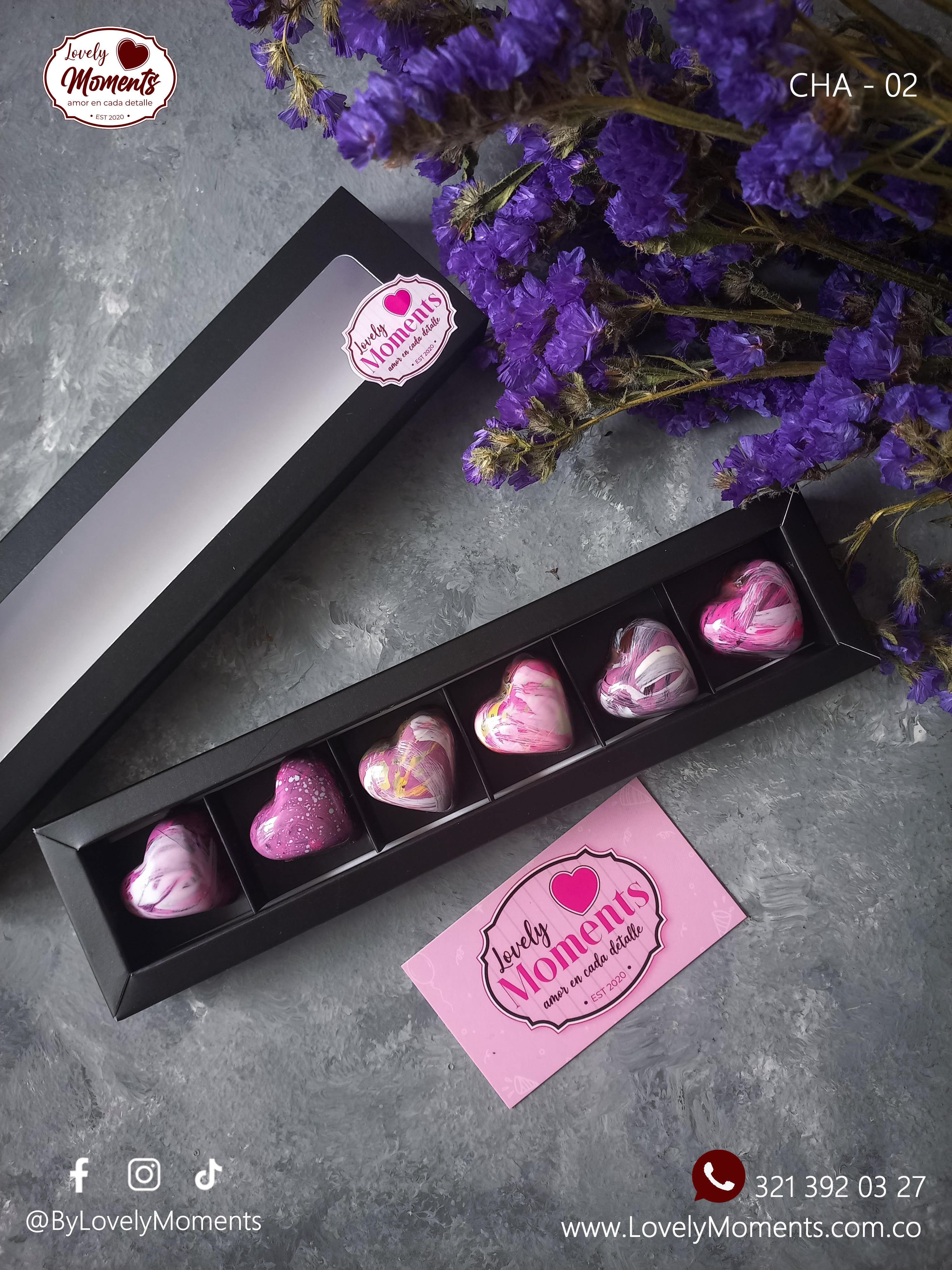 Caja de bombones Sentidos en forma de corazón | Obsequios para enamorar