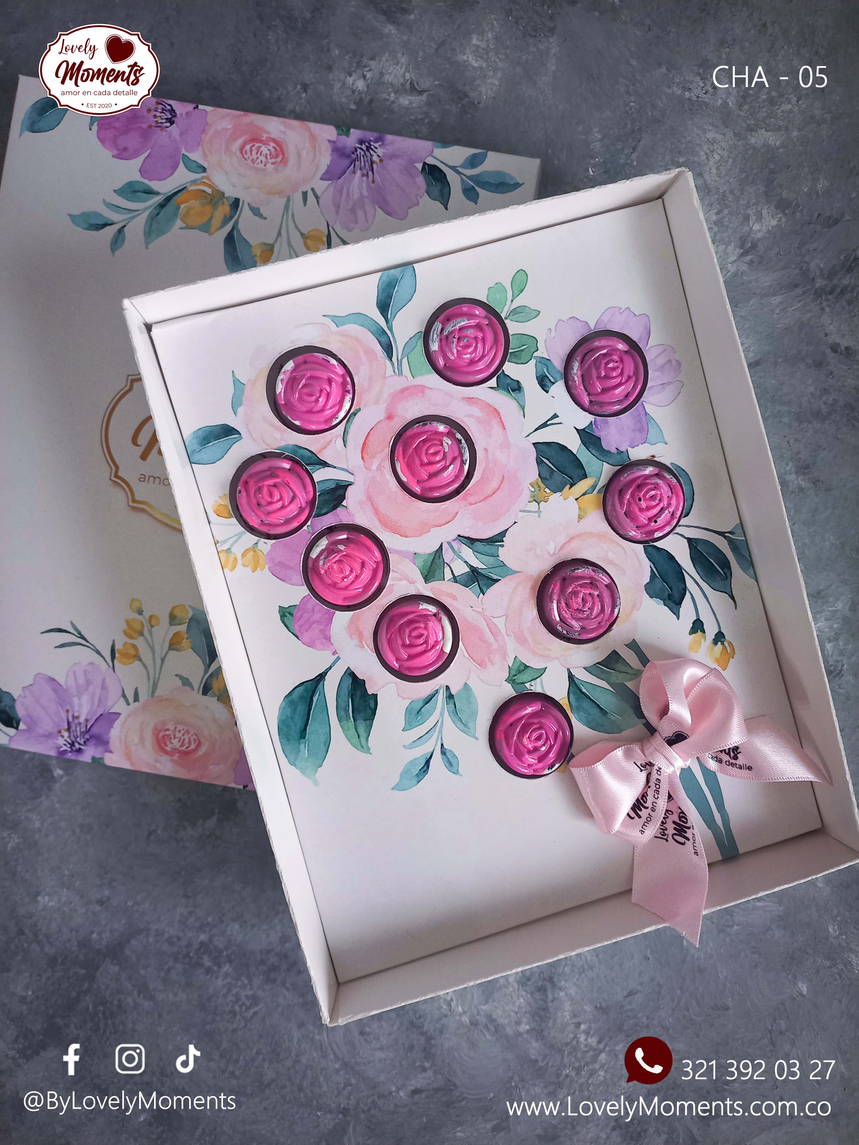 Caja de Bombones Floral | Regalos con chocolates