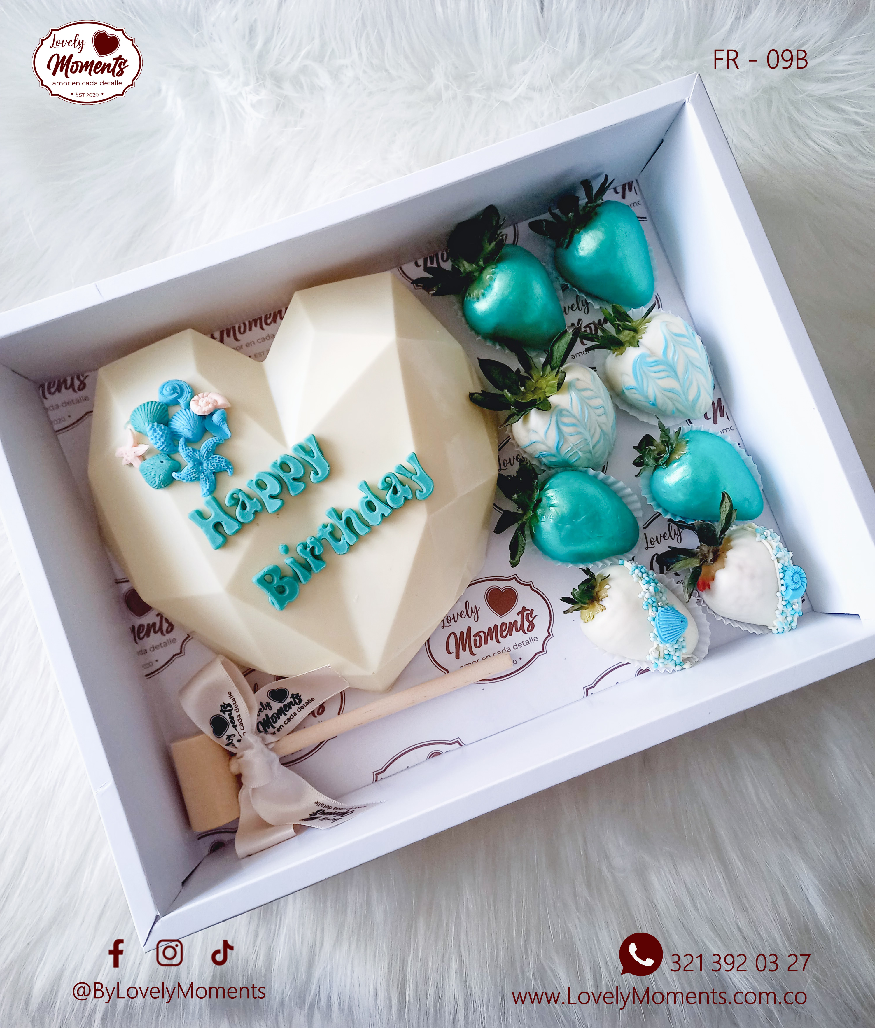 Caja Elixir de Fresas y Corazón de Chocolate | Chocolates Sorpresa