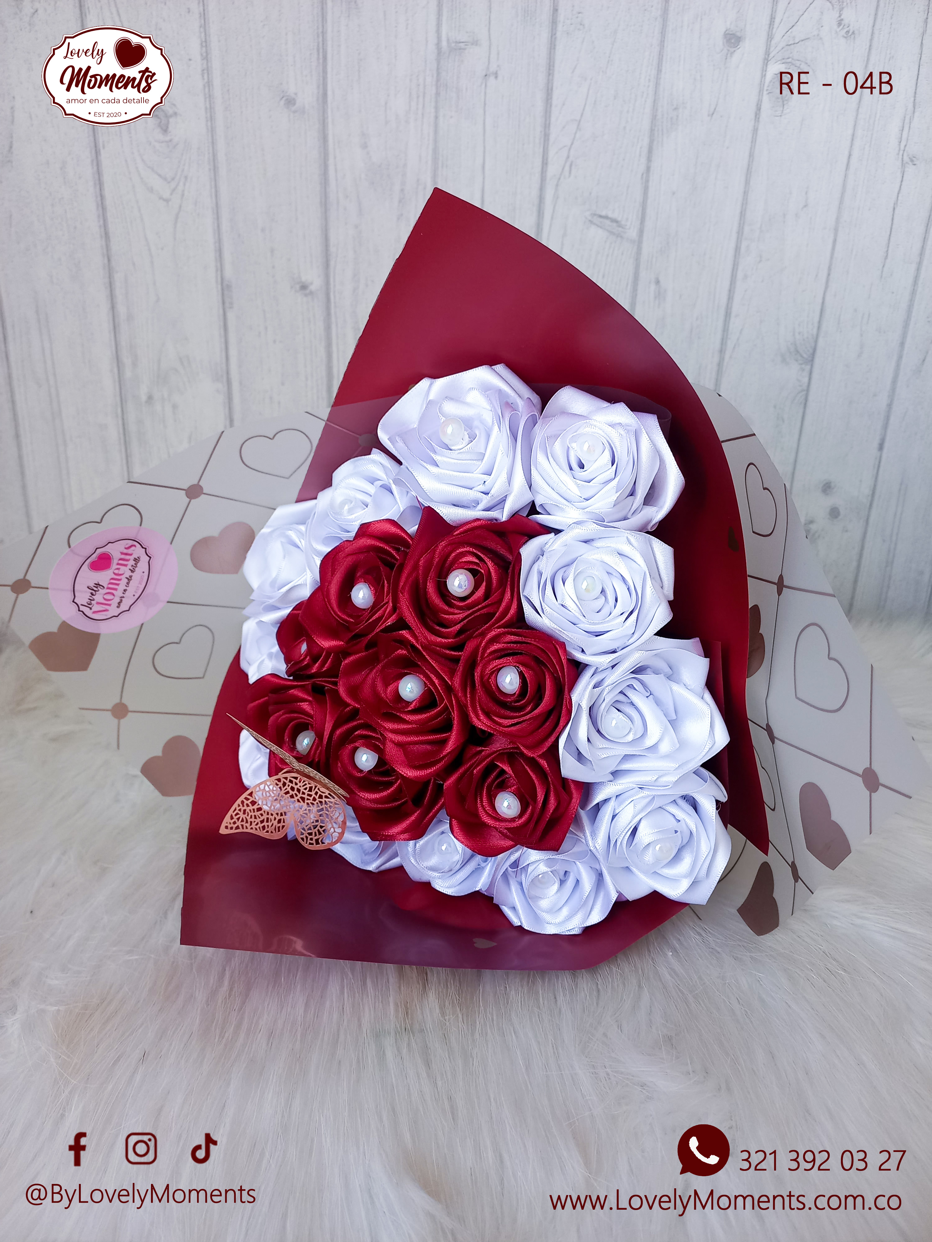 Bouquet Premium de Rosas Eternas | Floristería Pereira