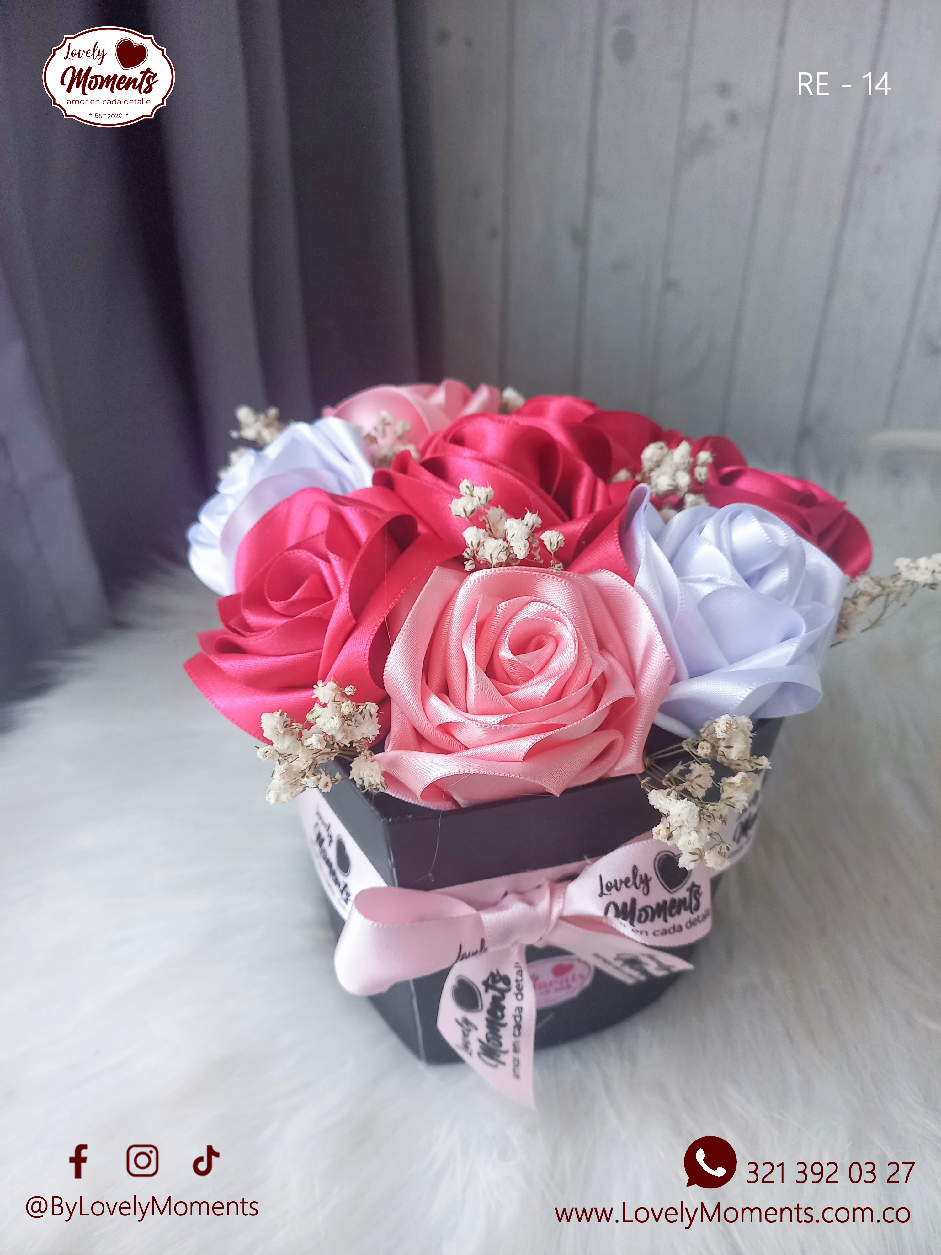 Arreglo de Flores Eternas Smile