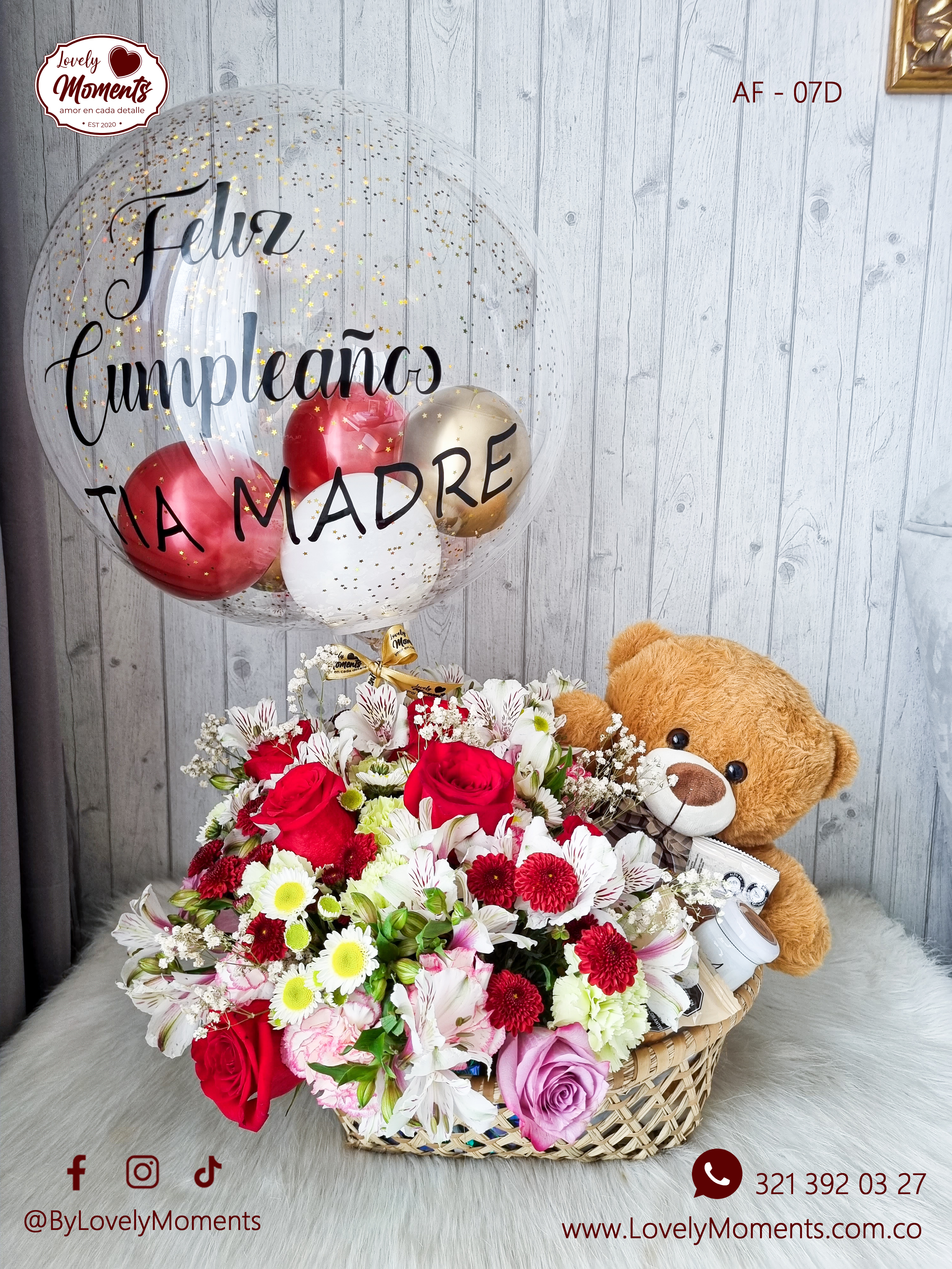 Canasta de Flores Sonrisa - Flores Pereira