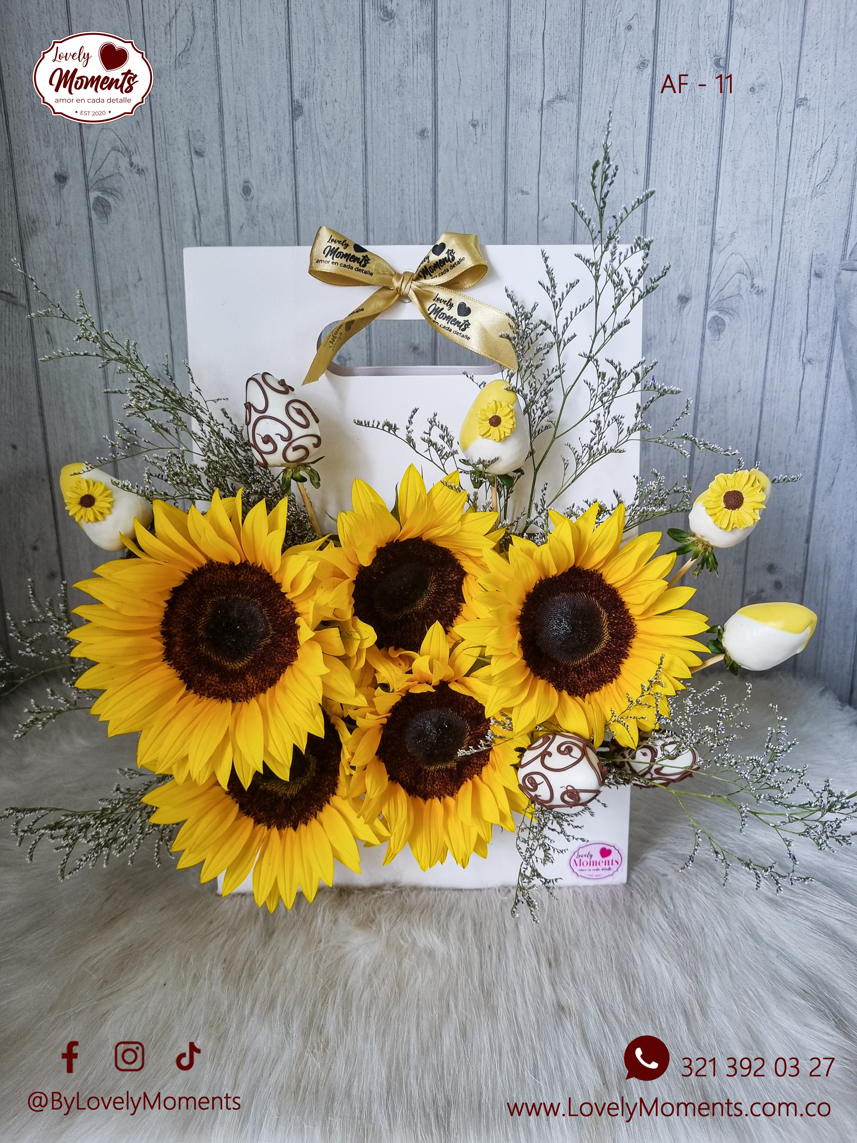 Arreglo Floral Alegría - Girasoles Pereira