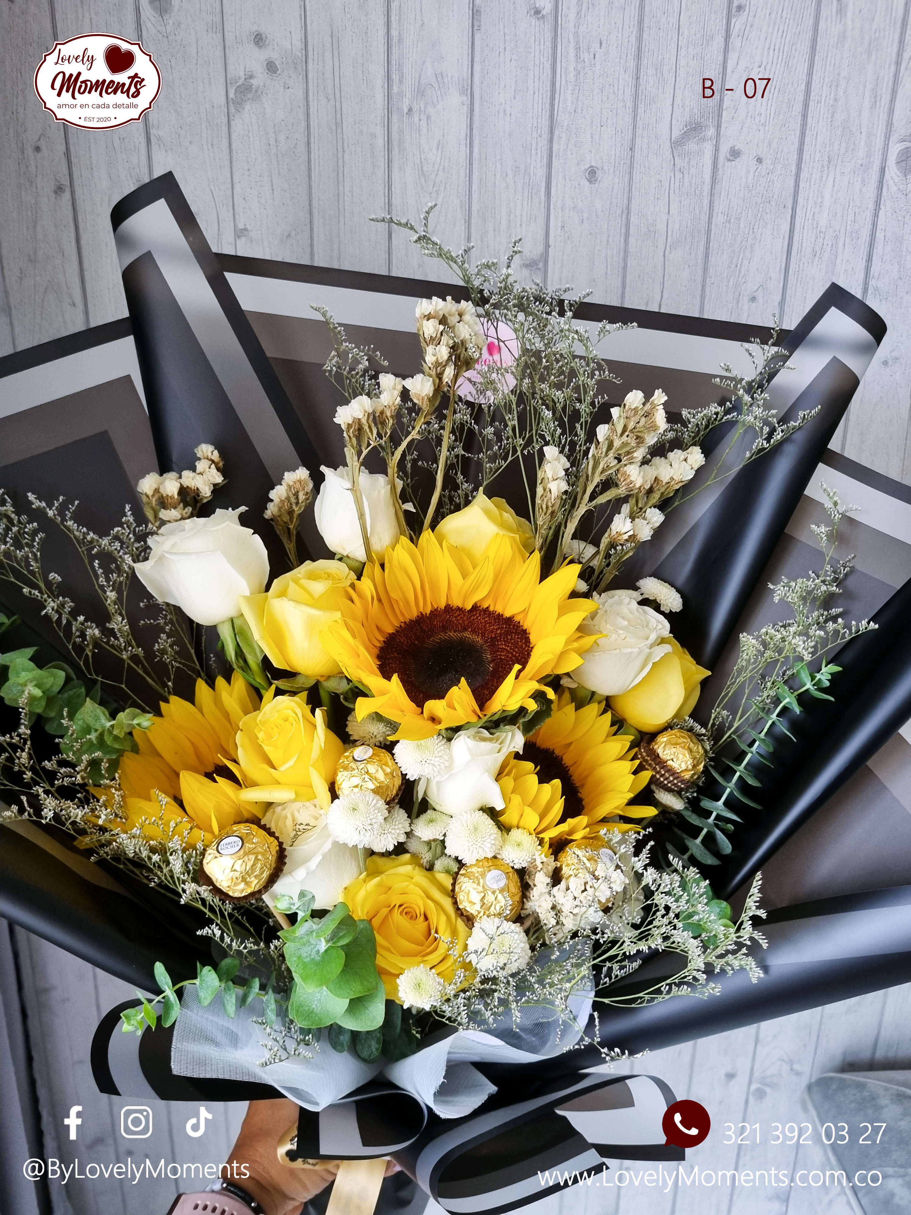Ramo Buchón Valentín - Floristerías en Pereira