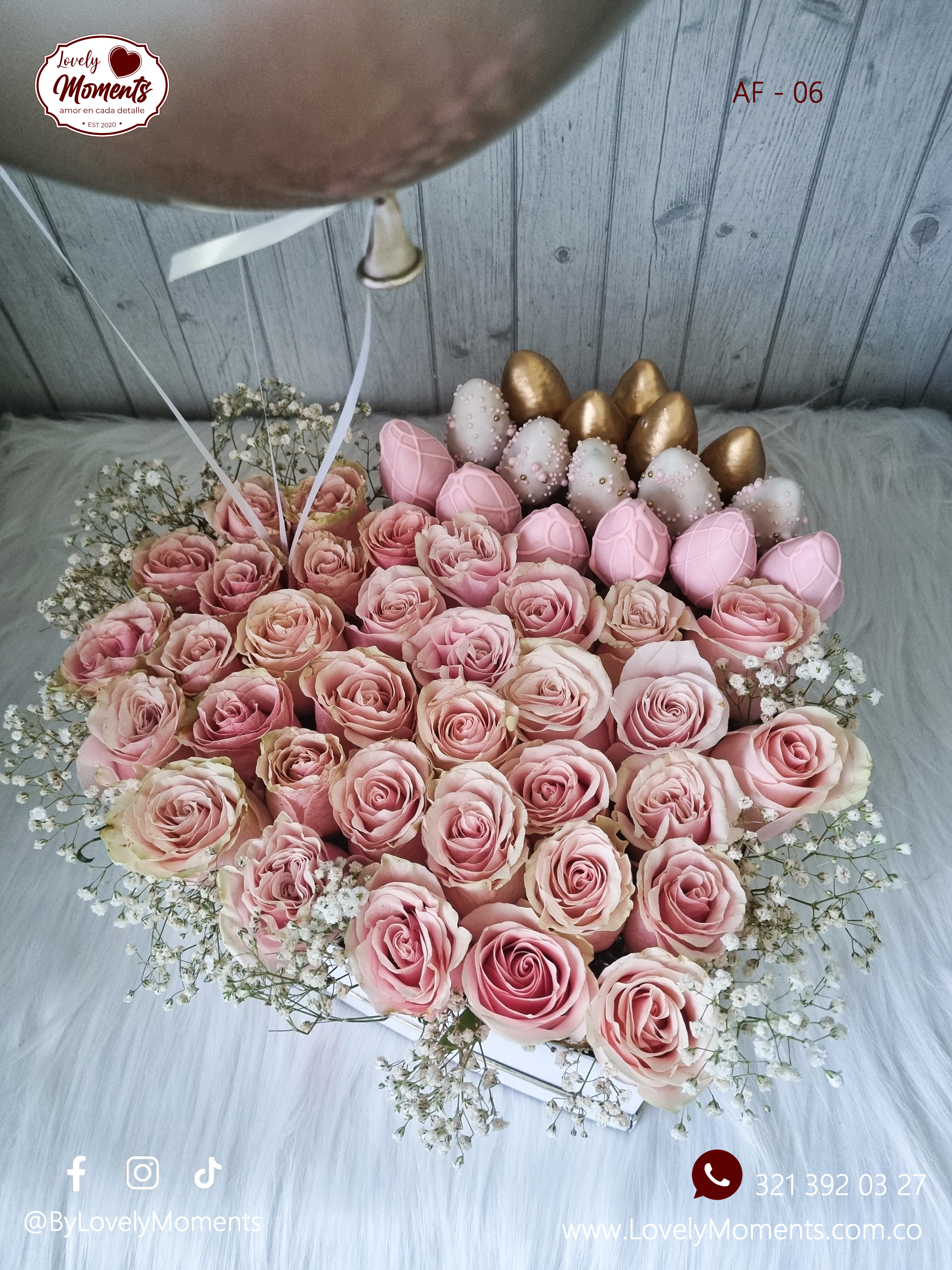 Caja de Flores San Valentín | Flores en Pereira