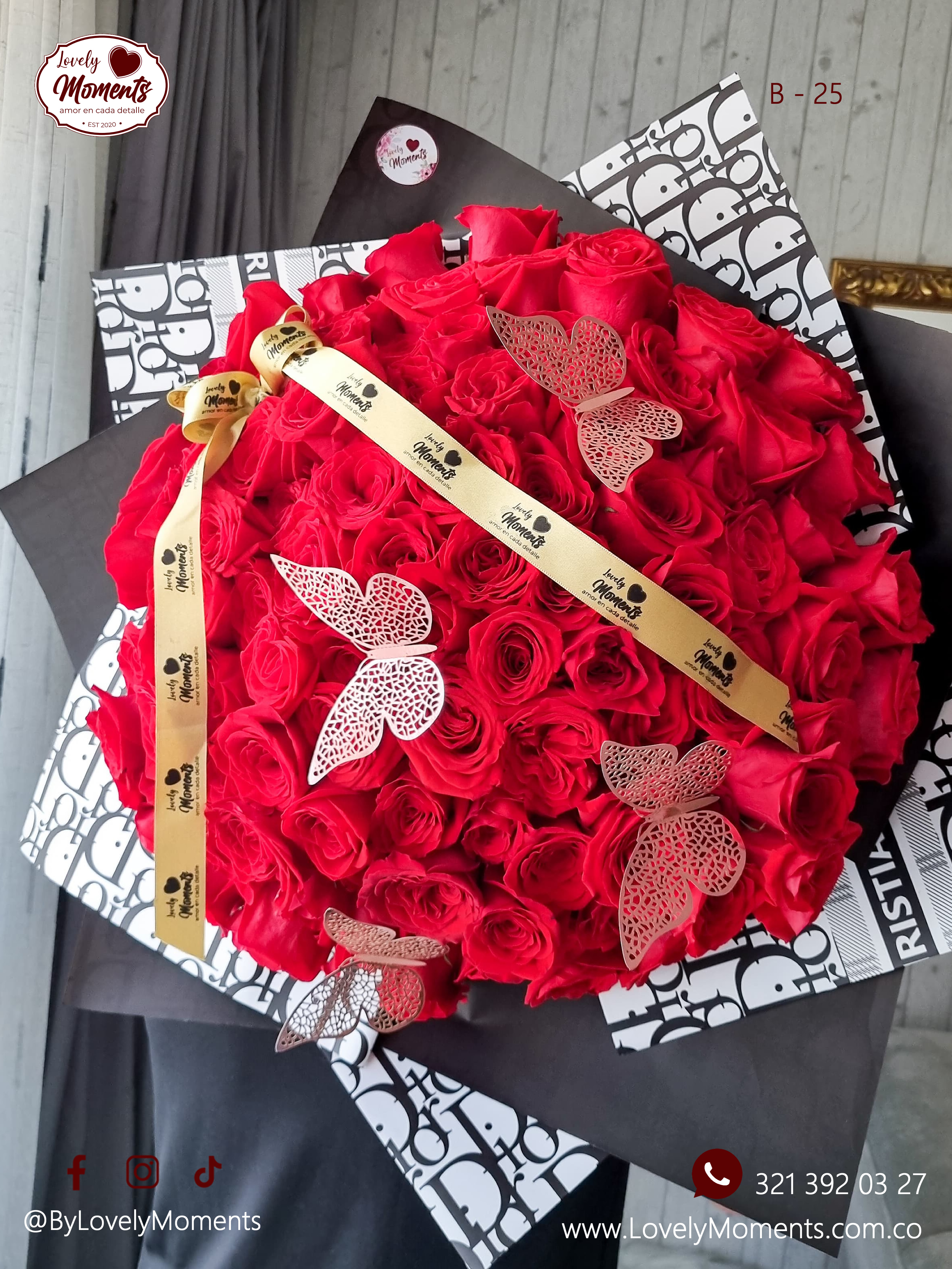 Bouquet Amor Genuino | Ramos de rosas en Pereira