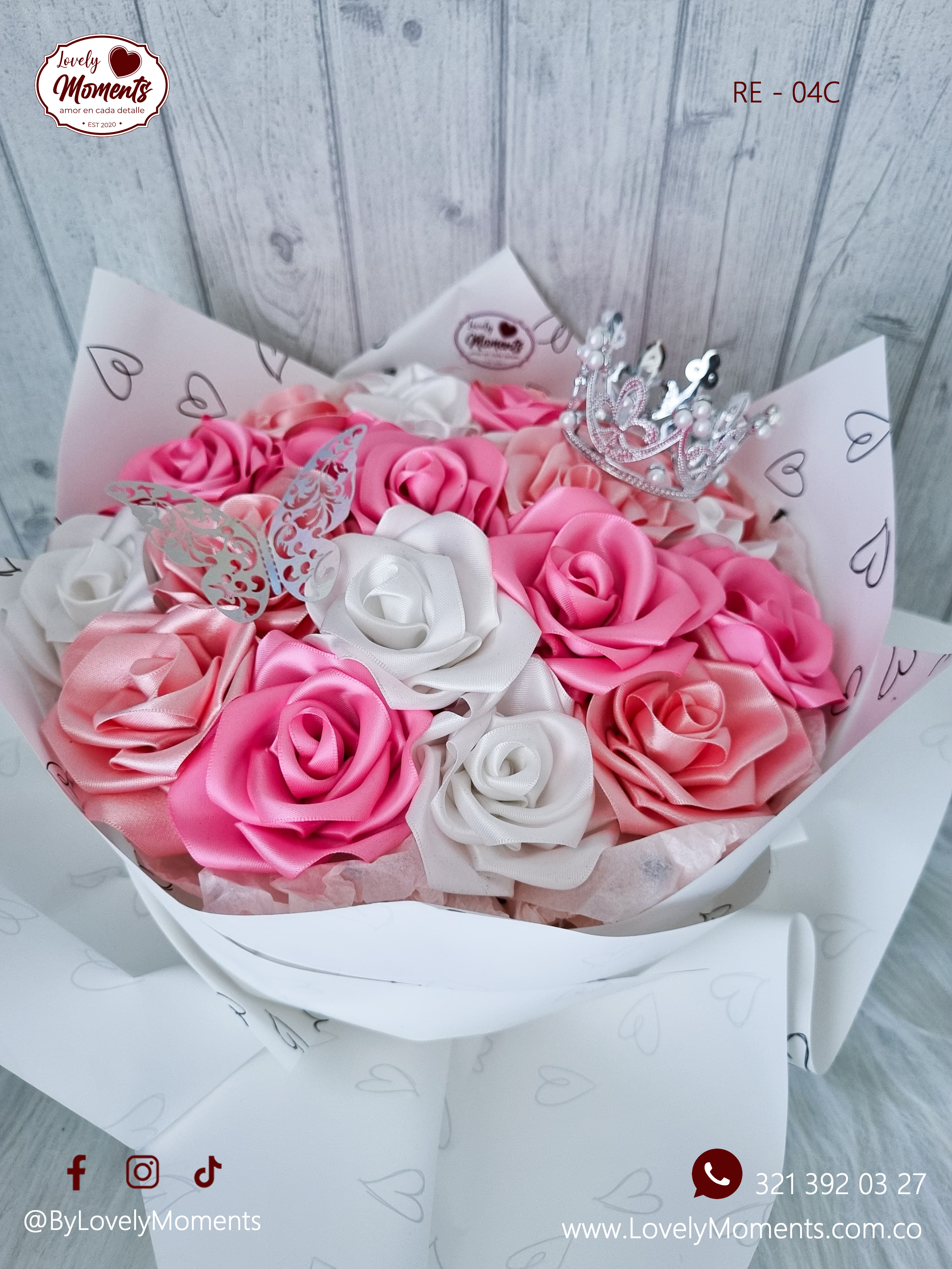Bouquet Premium de Rosas Eternas | Floristería Pereira