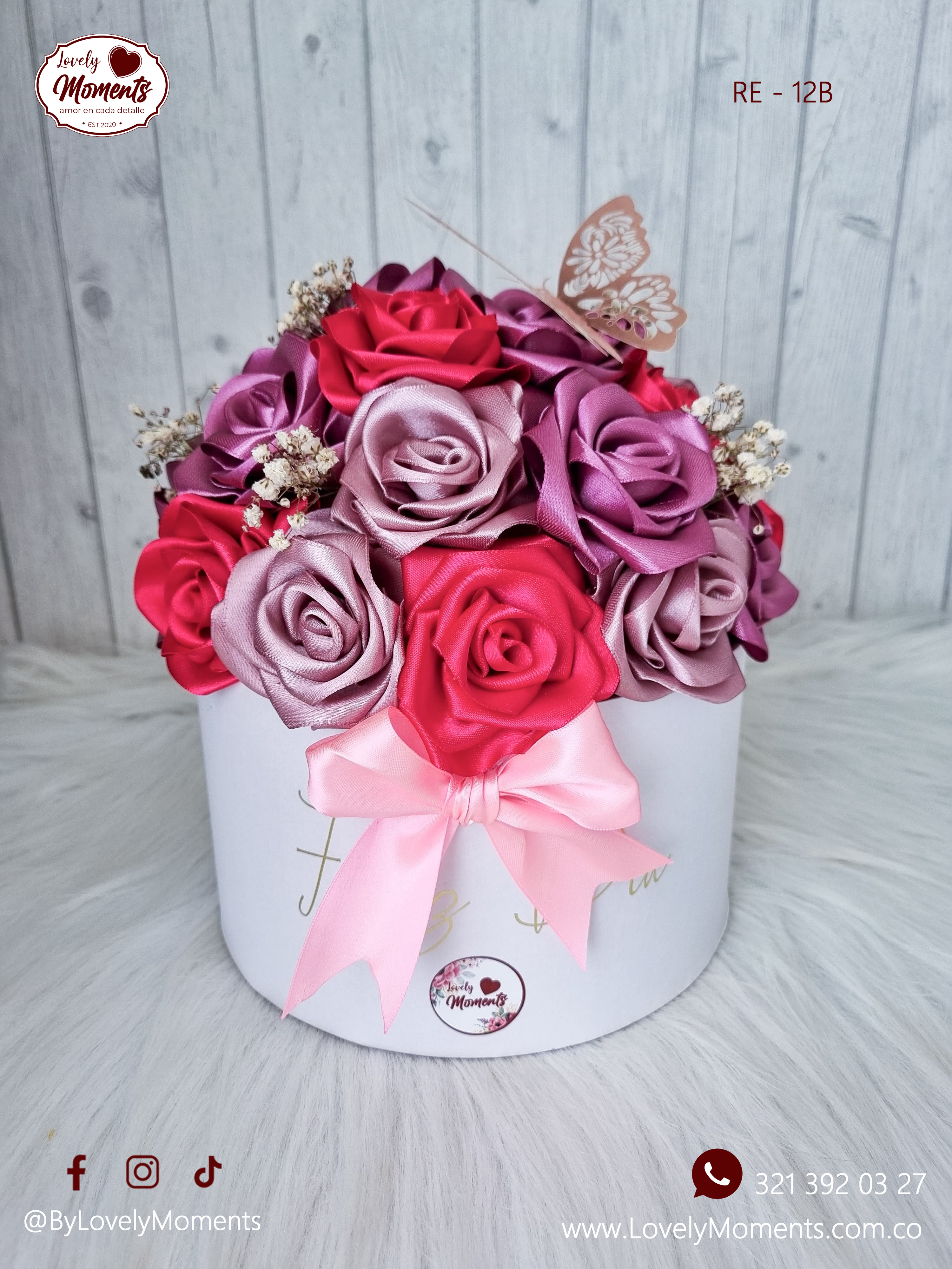 Arreglo Armonía de Rosas Eternas - Rosas Pereira