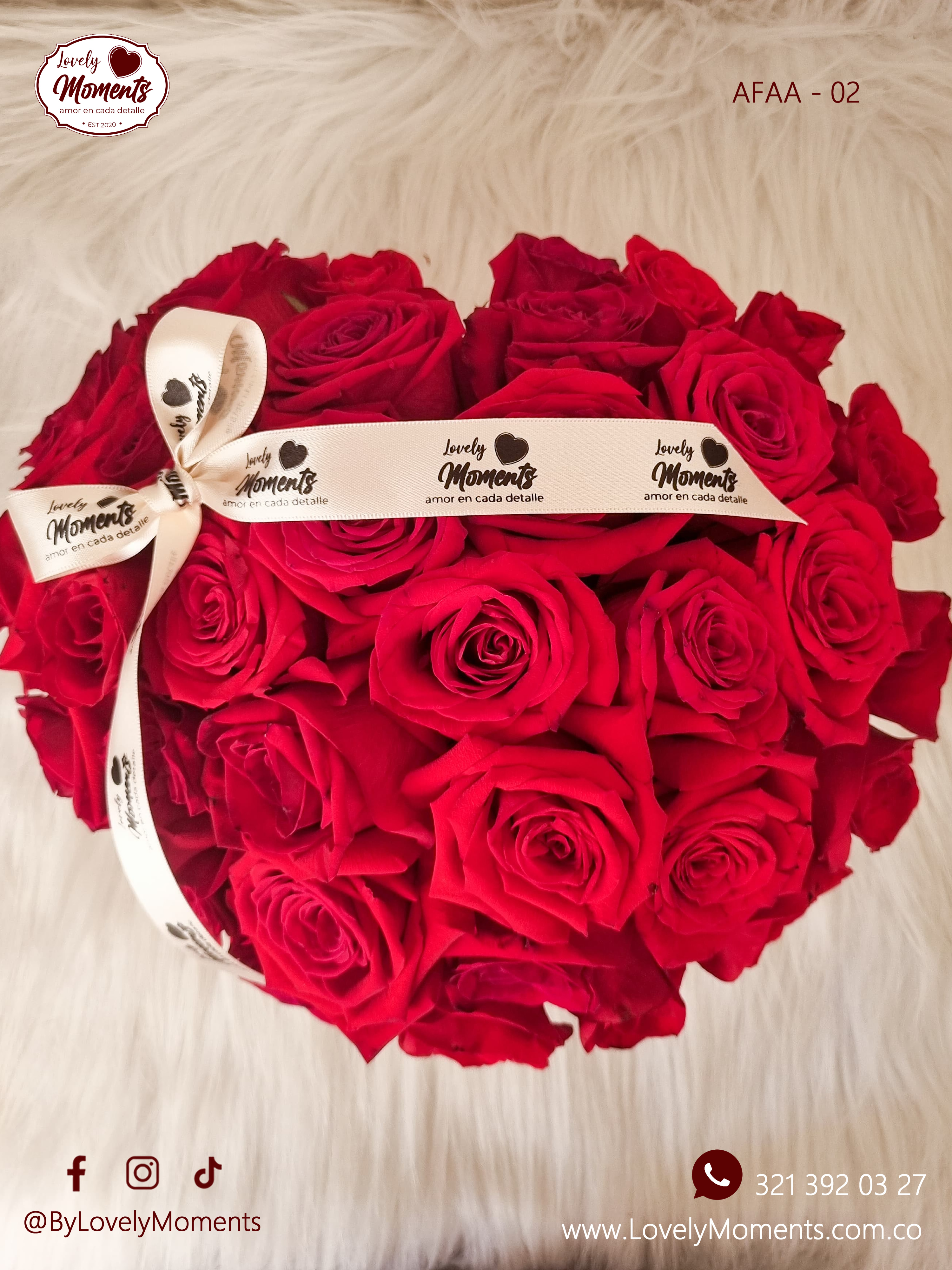 Arreglo Floral Corazón de Amor y Amistad en Pereira - Dosquebradas