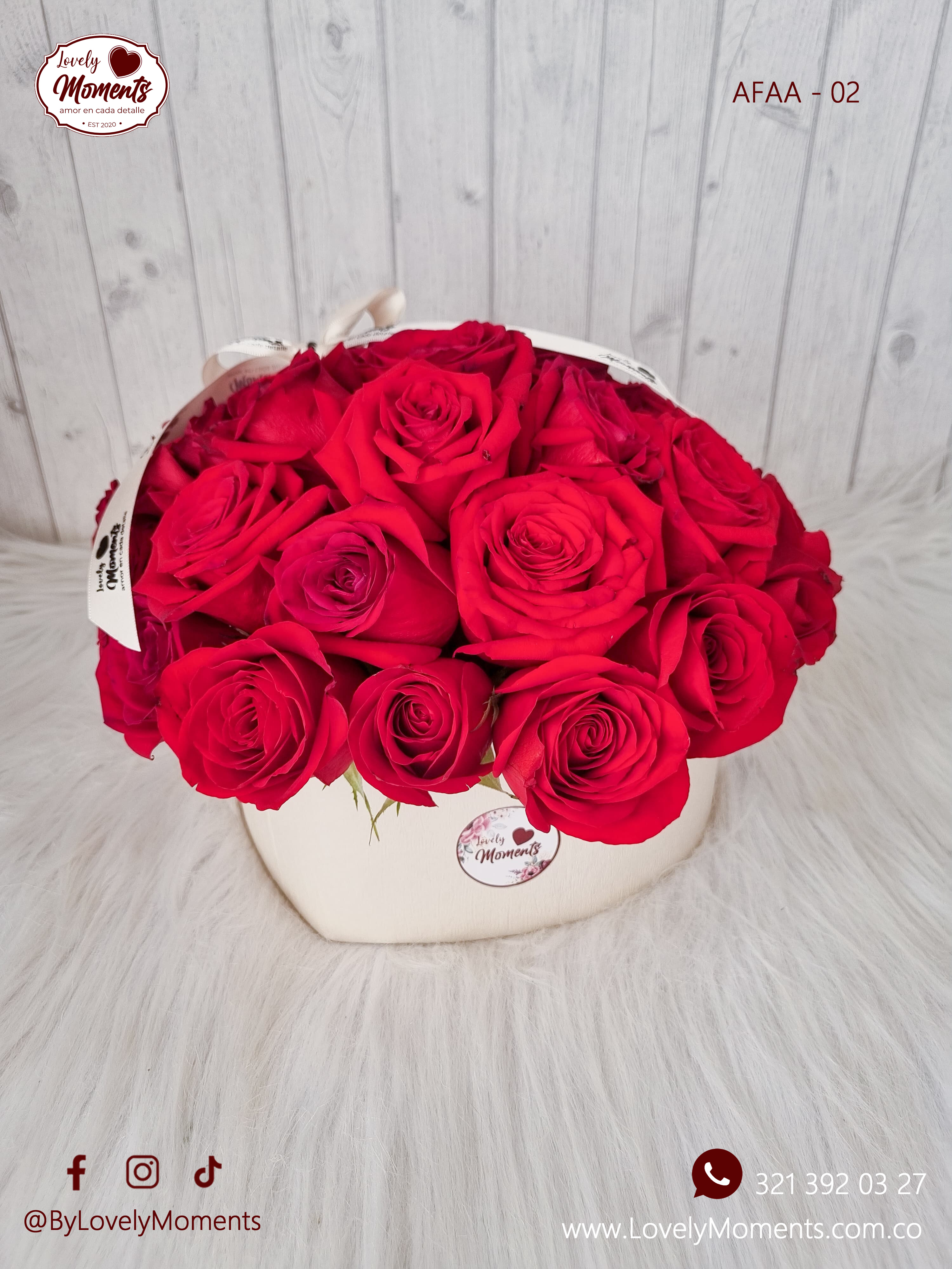 Arreglo Floral Corazón de Amor y Amistad en Pereira - Dosquebradas
