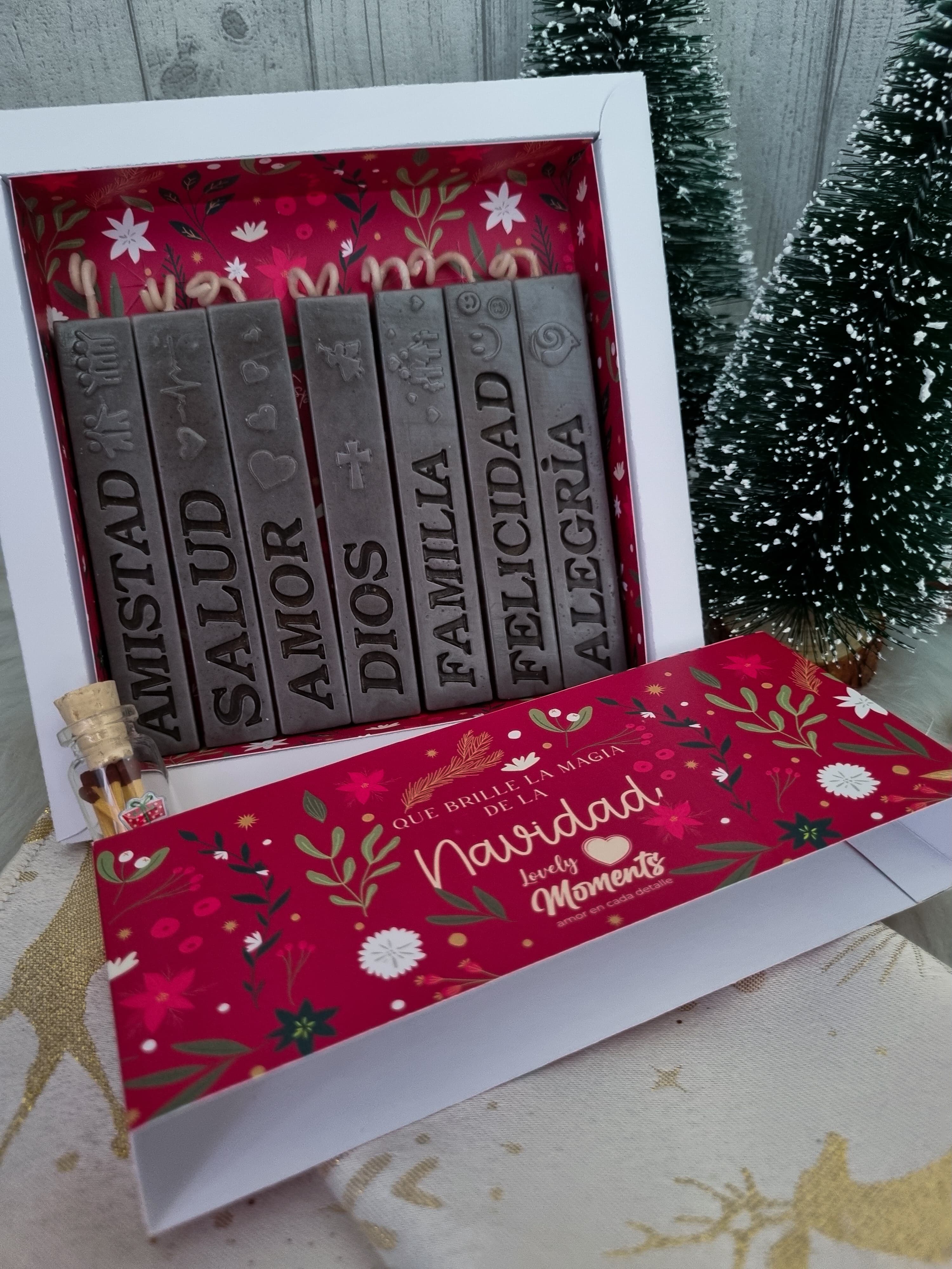 Caja de velas navideñas | Velas personalizadas Pereira