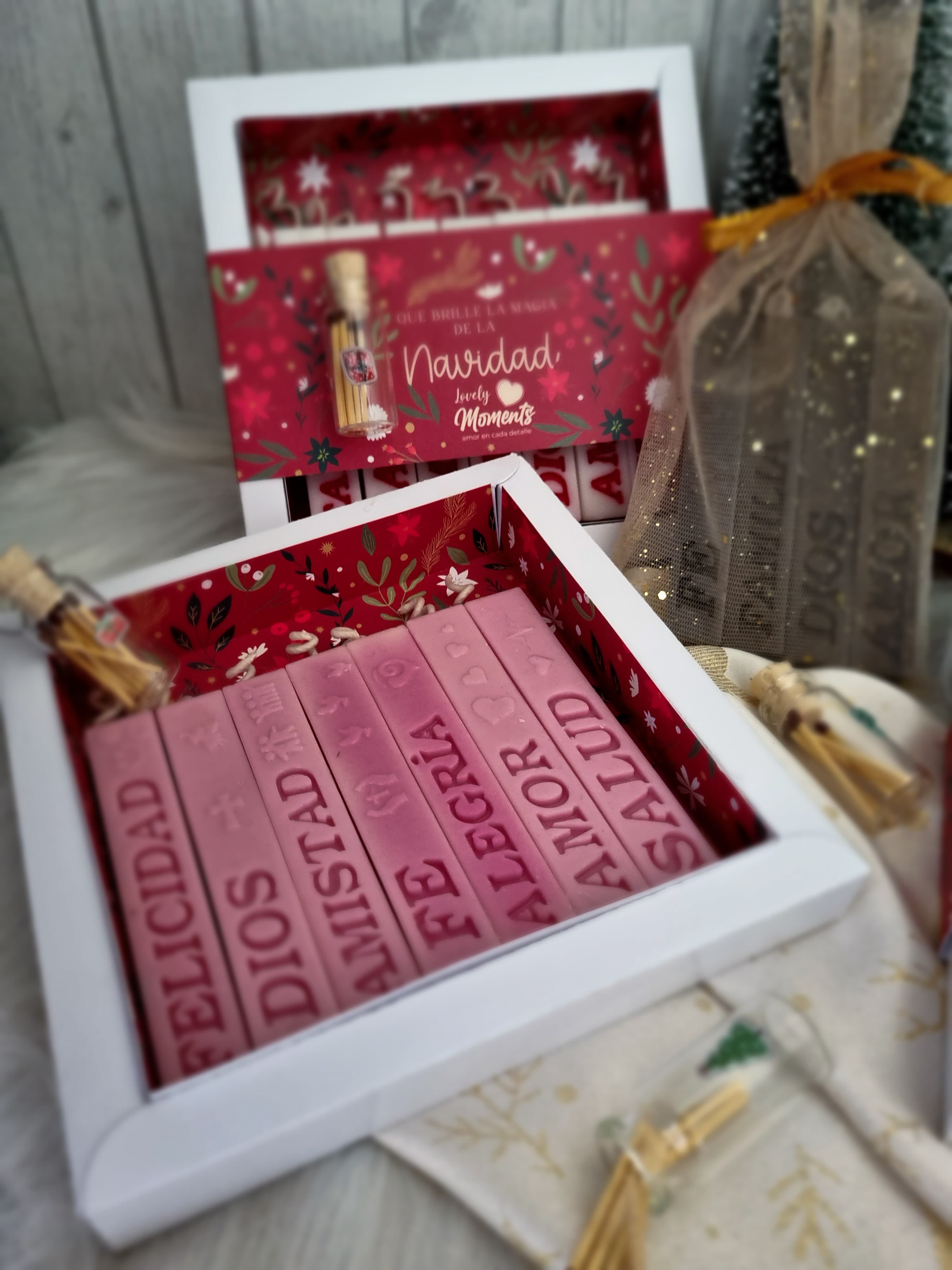 Caja de velas navideñas | Velas personalizadas Pereira