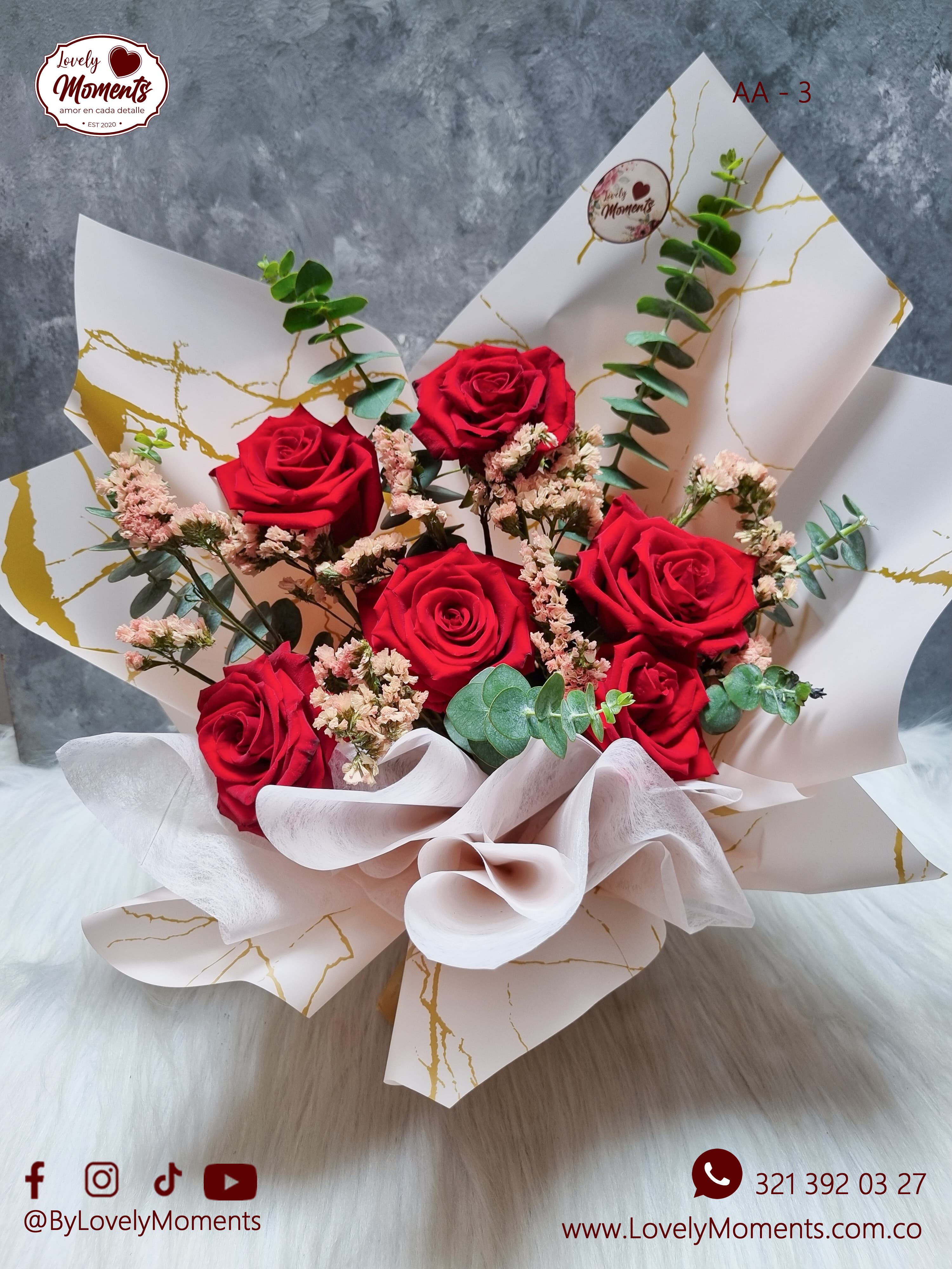 Ramo de Rosas San Valentín | Ramos de Flores en Pereira Dosquebradas | Bouquets Pereira