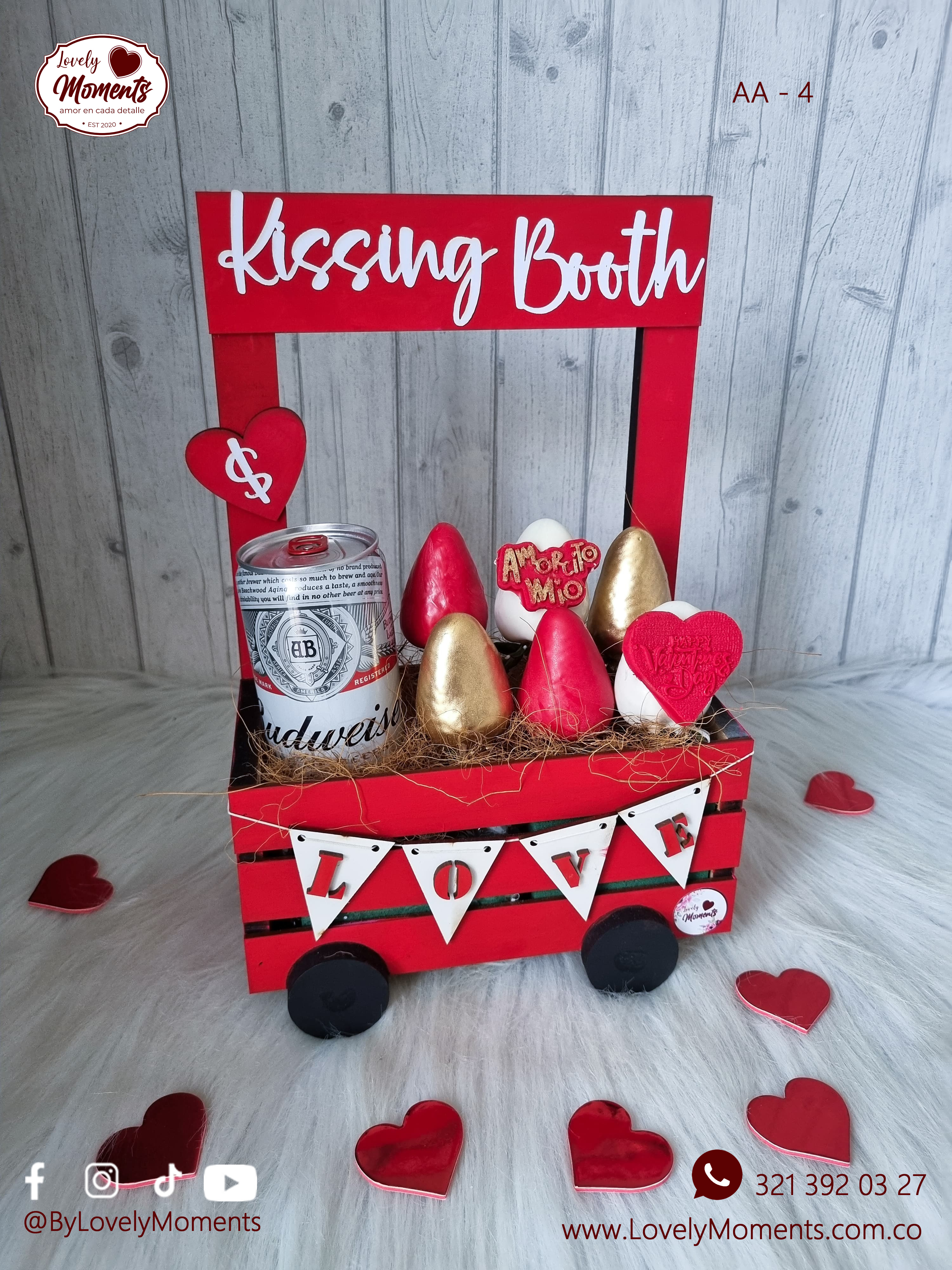 Ancheta San Valentín con fresas recubiertas con chocolate | Anchetas y Detalles Pereira Dosquebradas