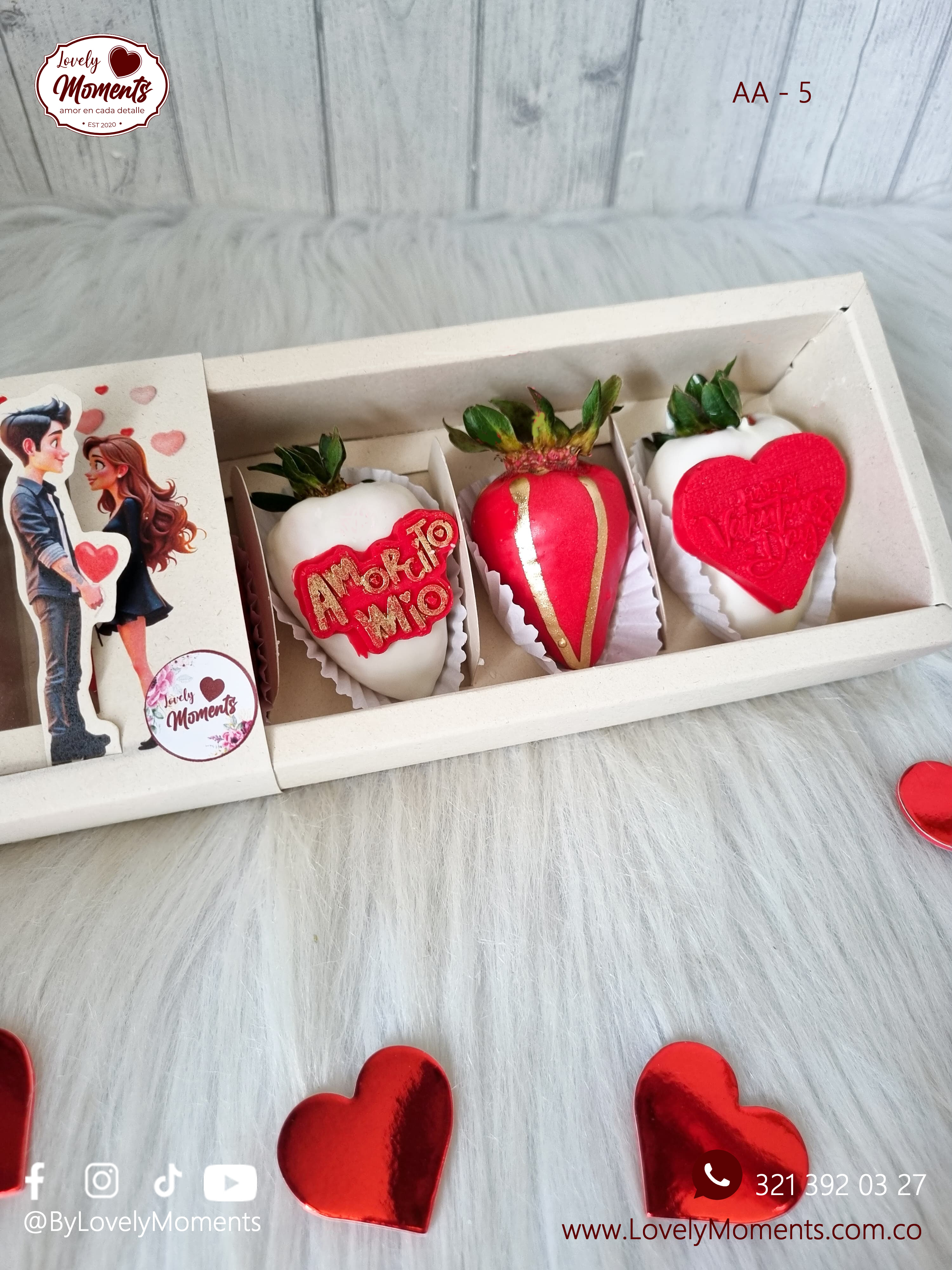 Caja de Fresas San Valentín | Fresas con Chocolate Pereira Dosquebradas