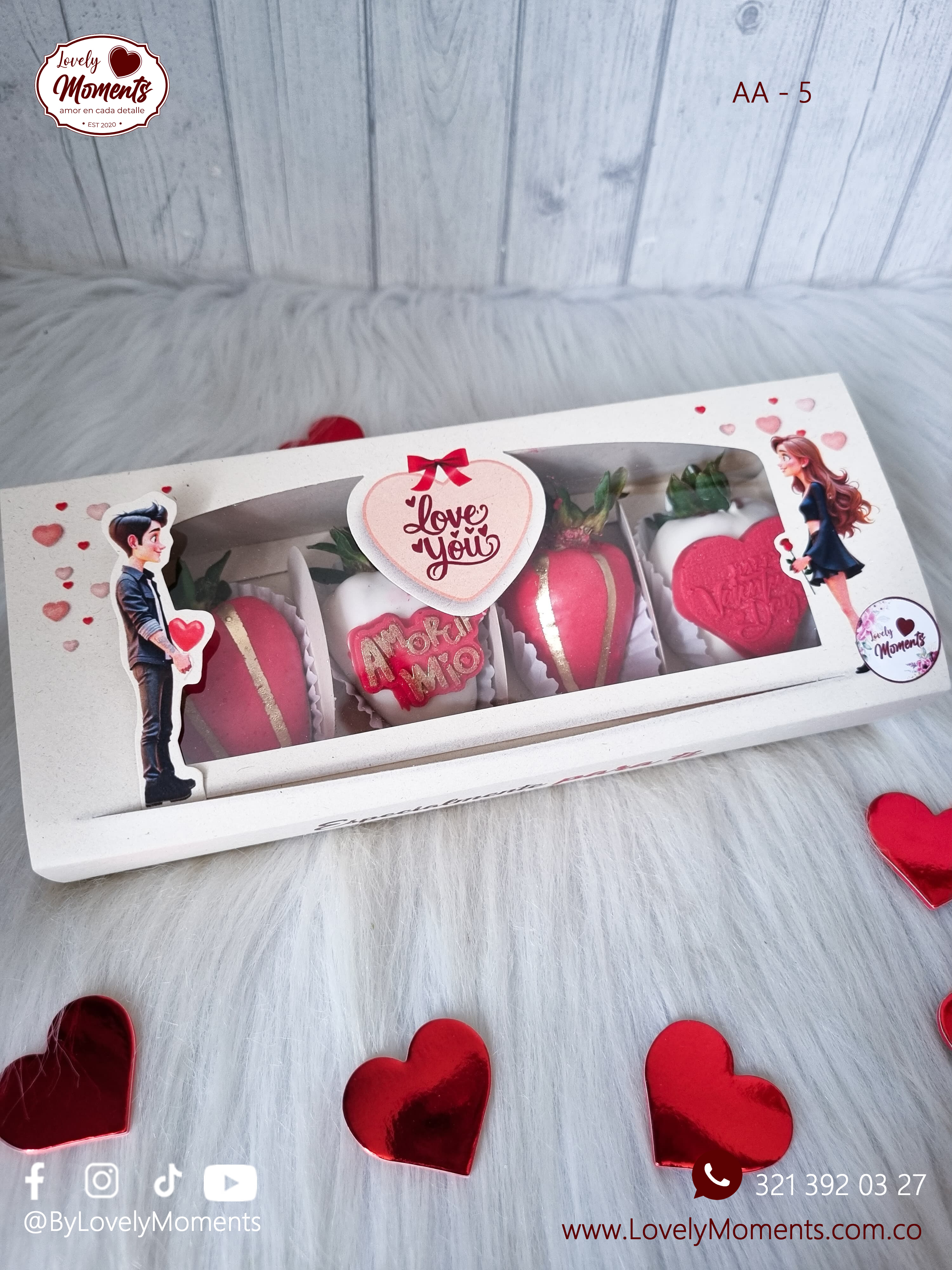 Caja de Fresas San Valentín | Fresas con Chocolate Pereira Dosquebradas