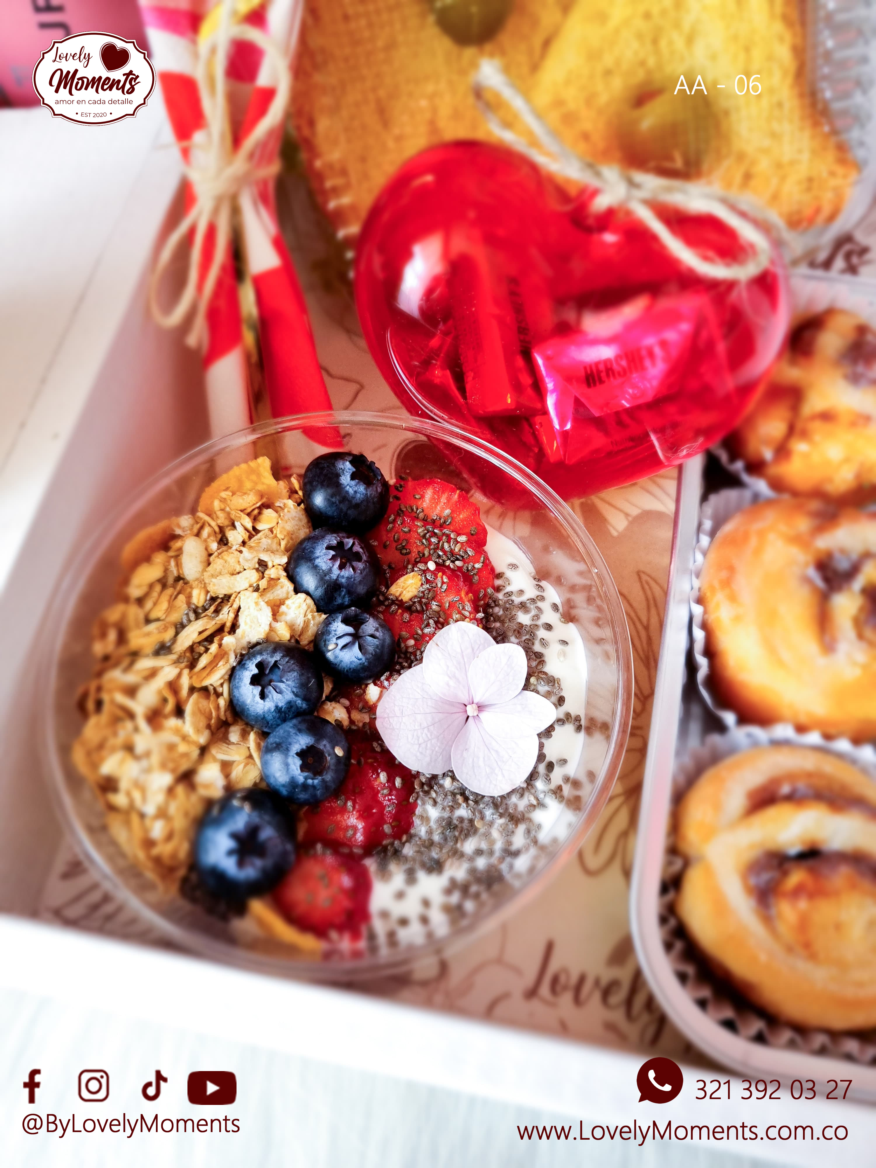 Desayuno Sorpresa San Valentín | Desayunos Lovely Moments Pereira Dosquebradas