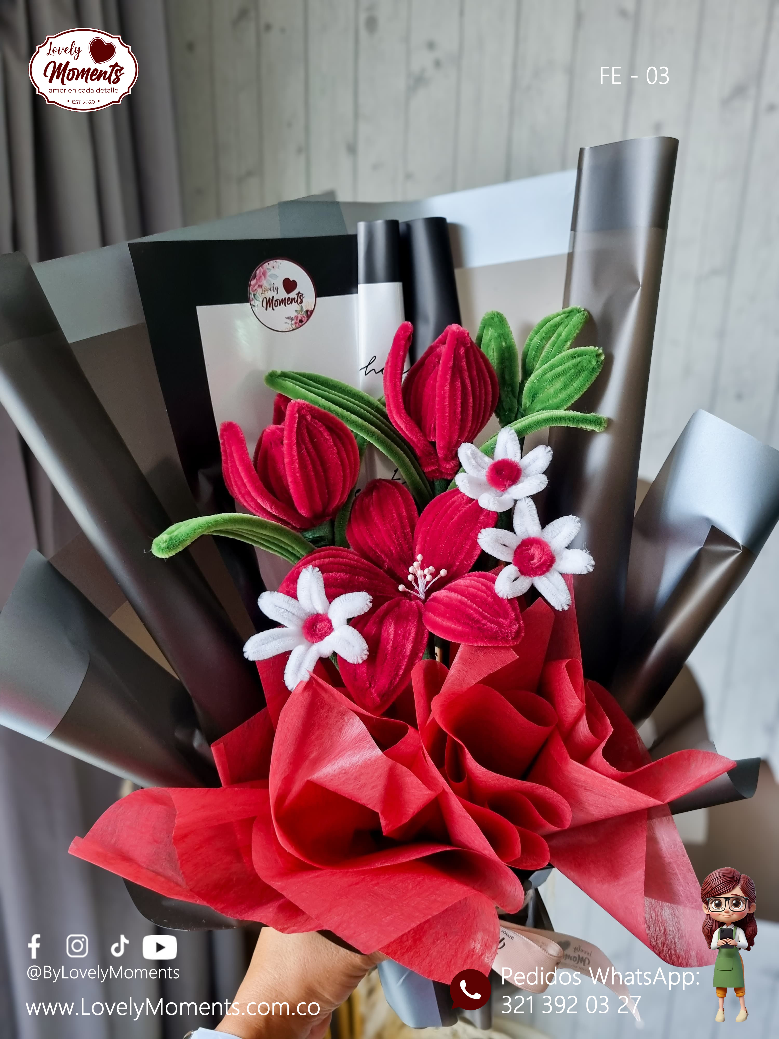 Bouquet Miriam | Tulipanes Eternos Pereira Colombia