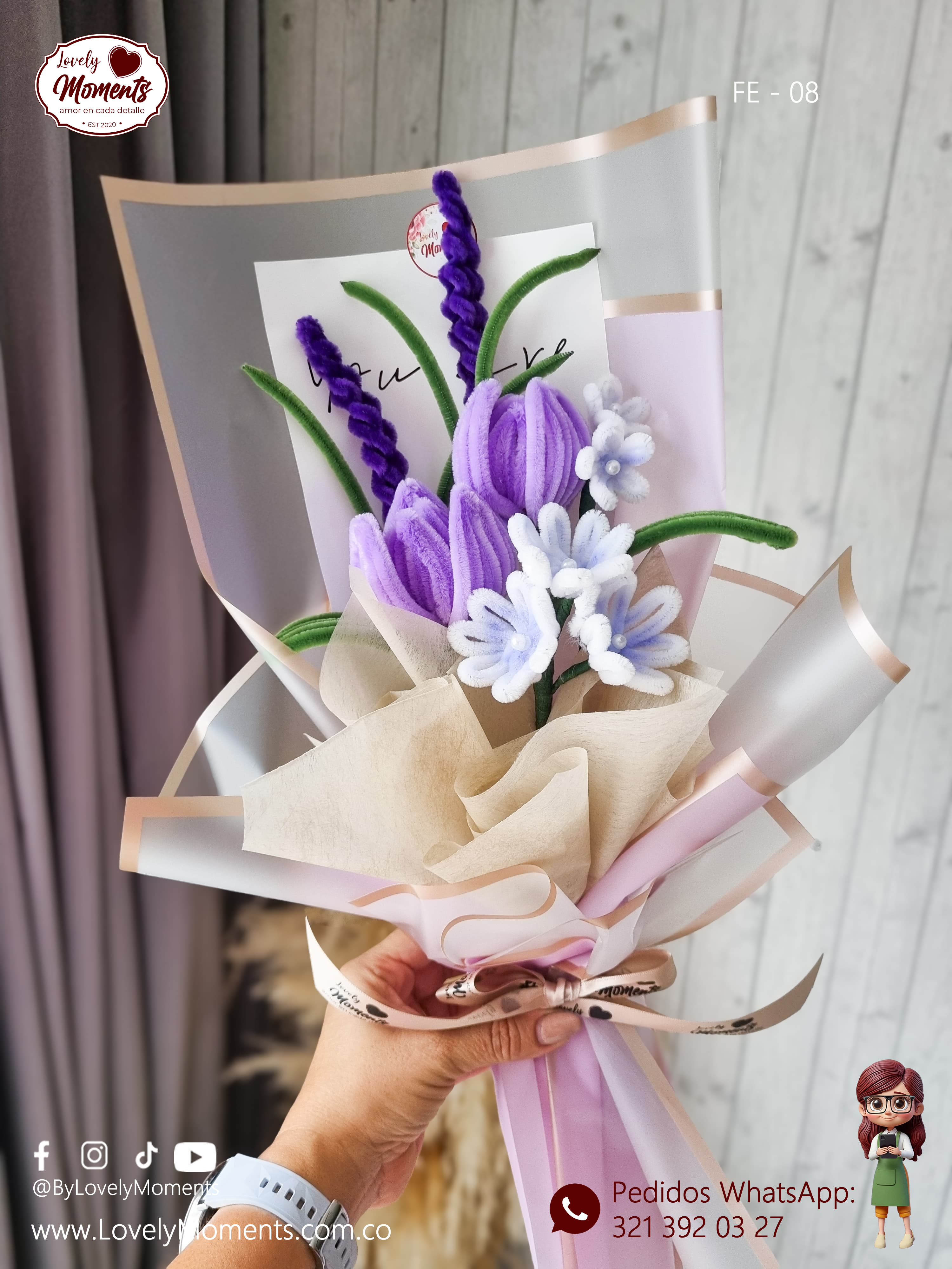 Bouquet Gloria Mini | Flores eternas en Pereira Dosquebradas