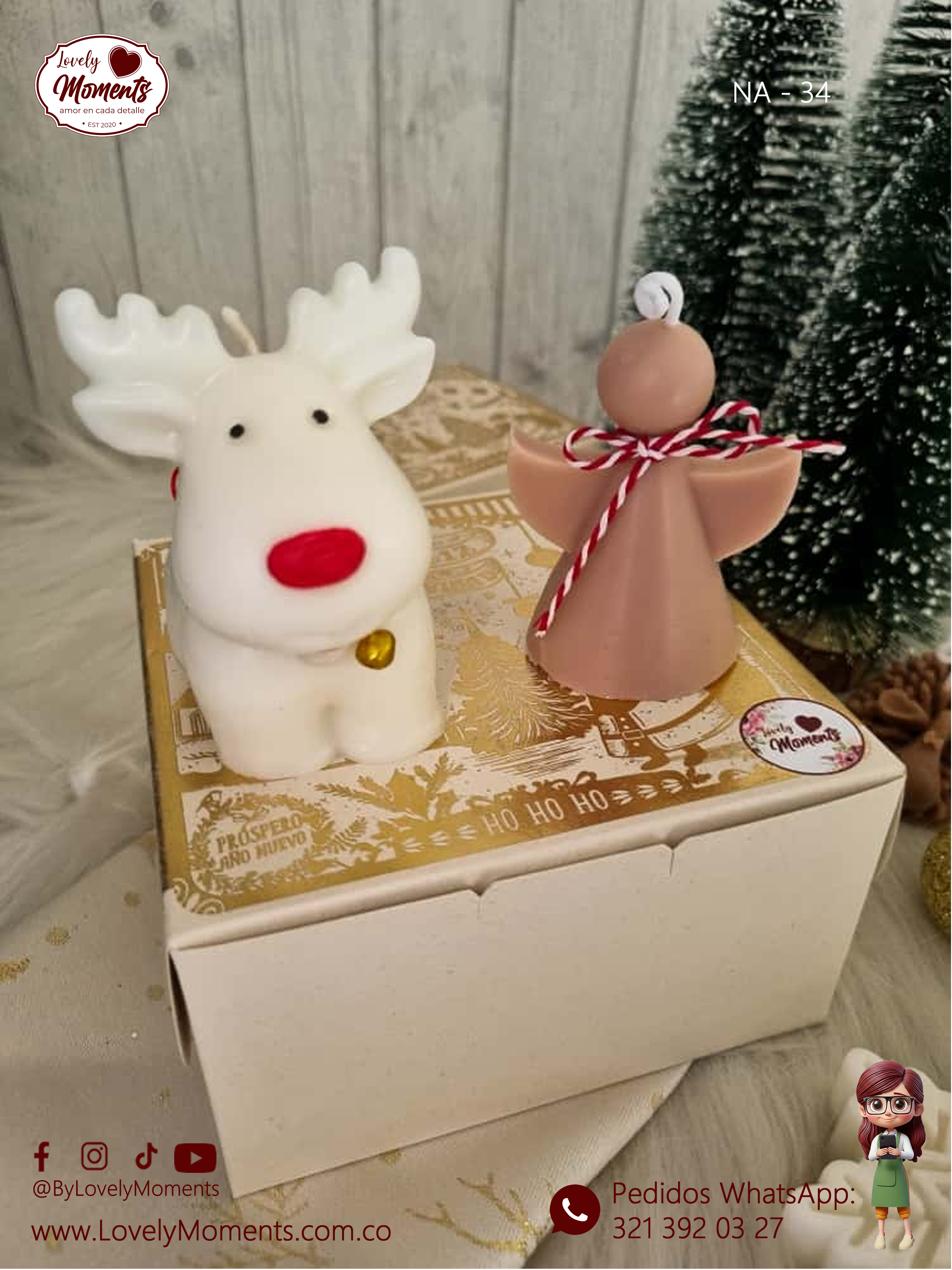 Set de Velas | Combo 4 | Velas Aromáticas Pereira | Dosquebradas | Santa Rosa de cabal 