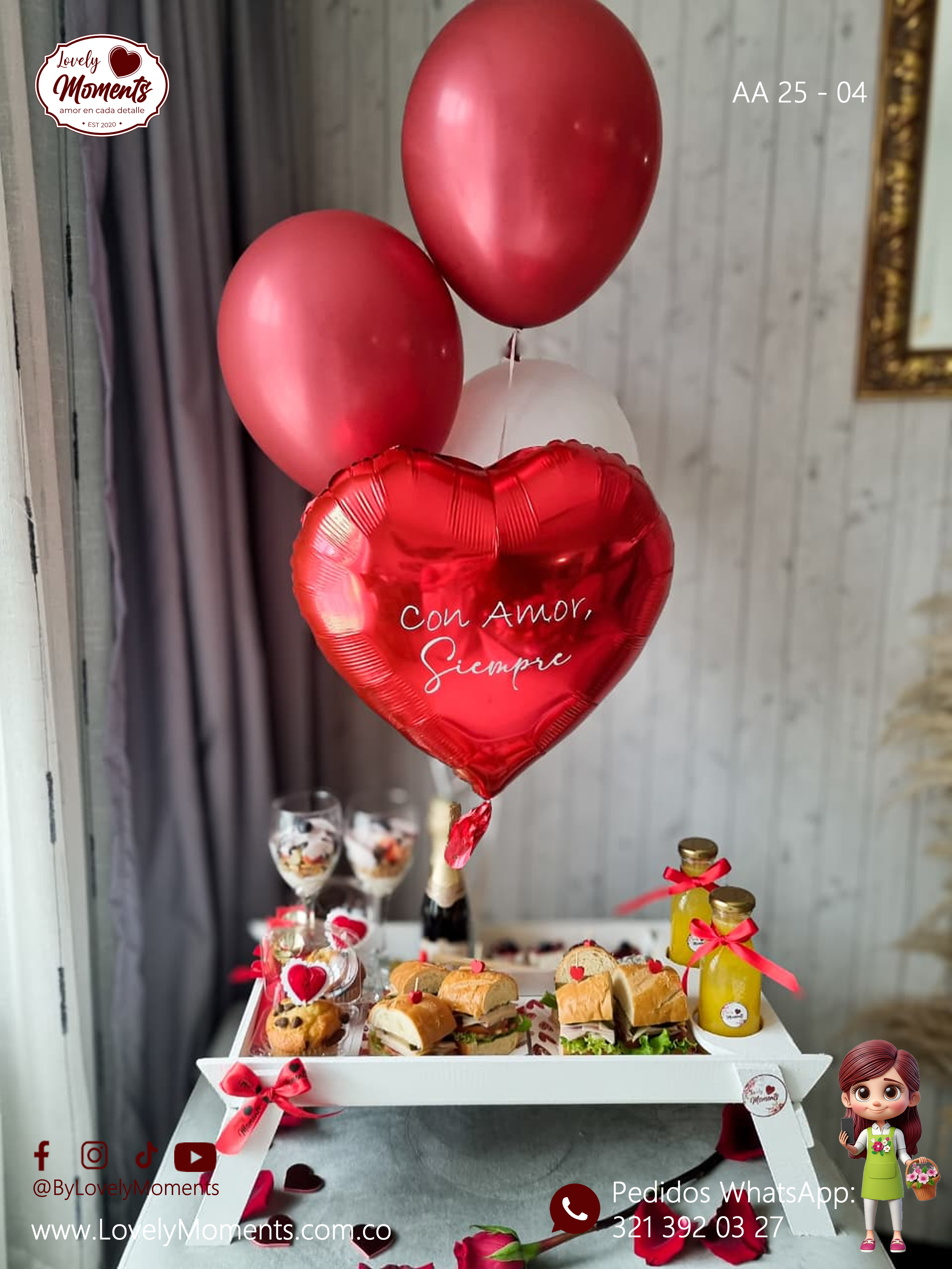 Desayuno Sorpresa "Siempre juntos" - Detalles sorpresa en Pereira Dosquebradas