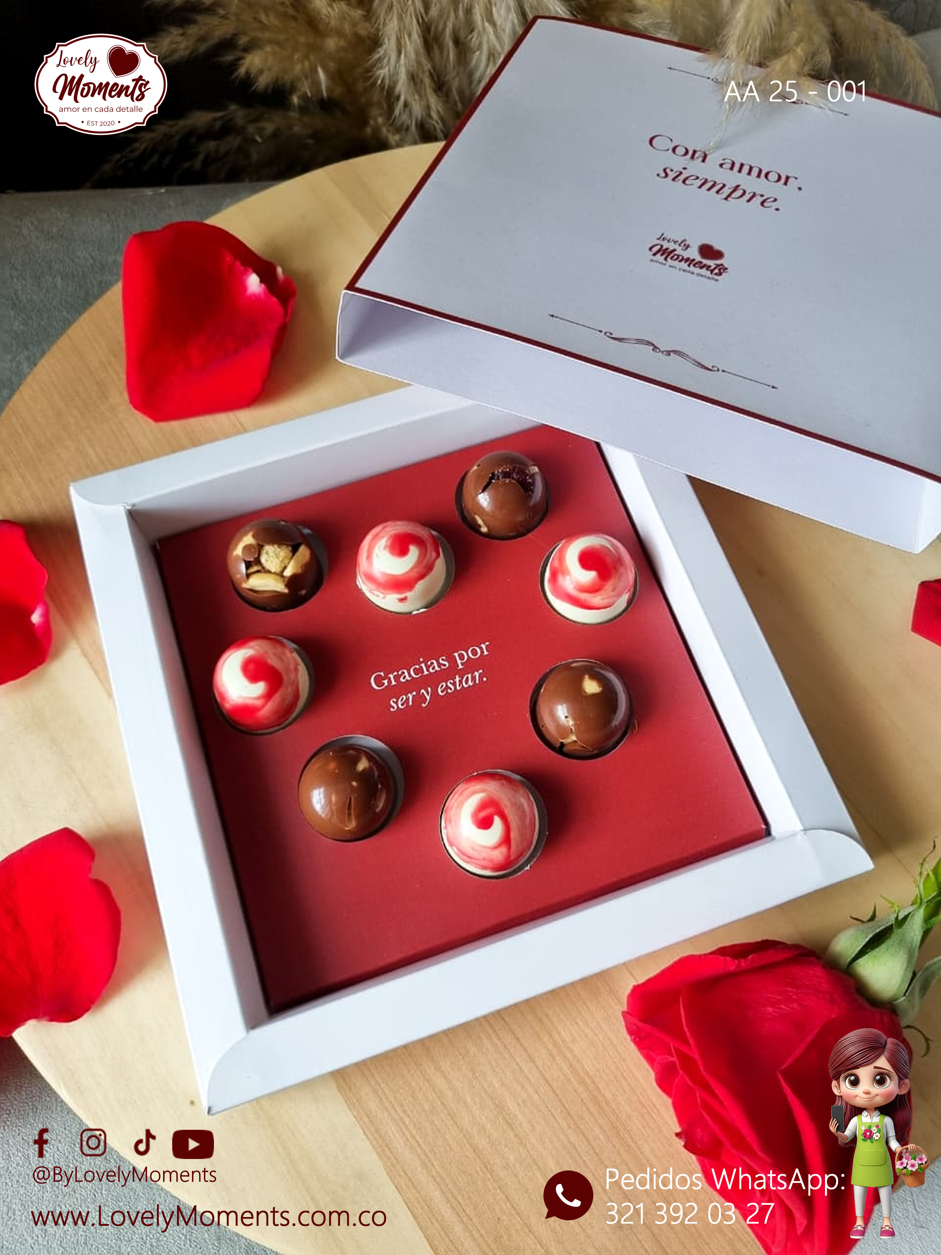 Caja de Bombones de Chocolate - Regalos de Amor y Amistad en Pereira