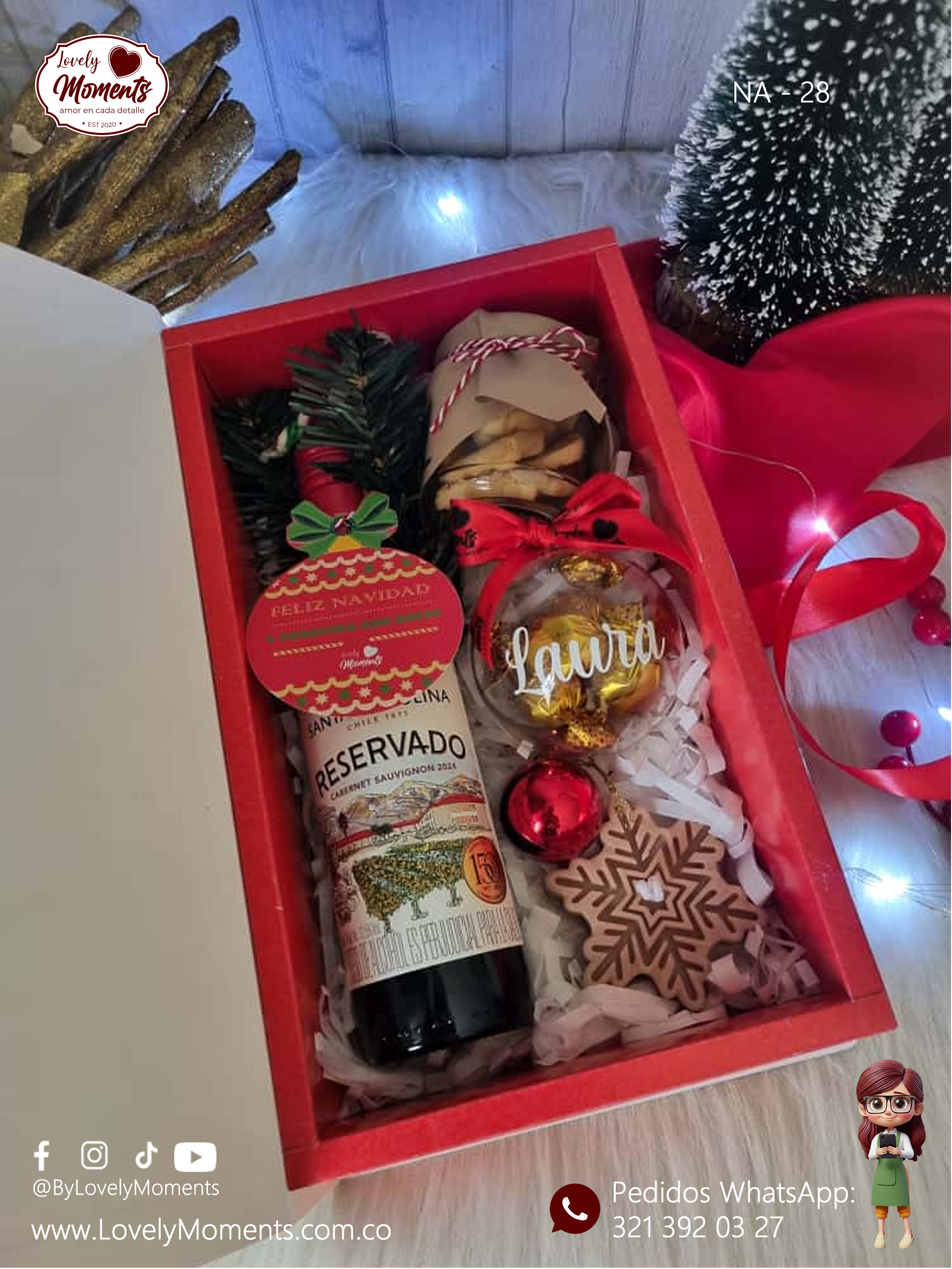 Caja Feliz Navidad | Anchetas navideñas | Anchetas de Navidad