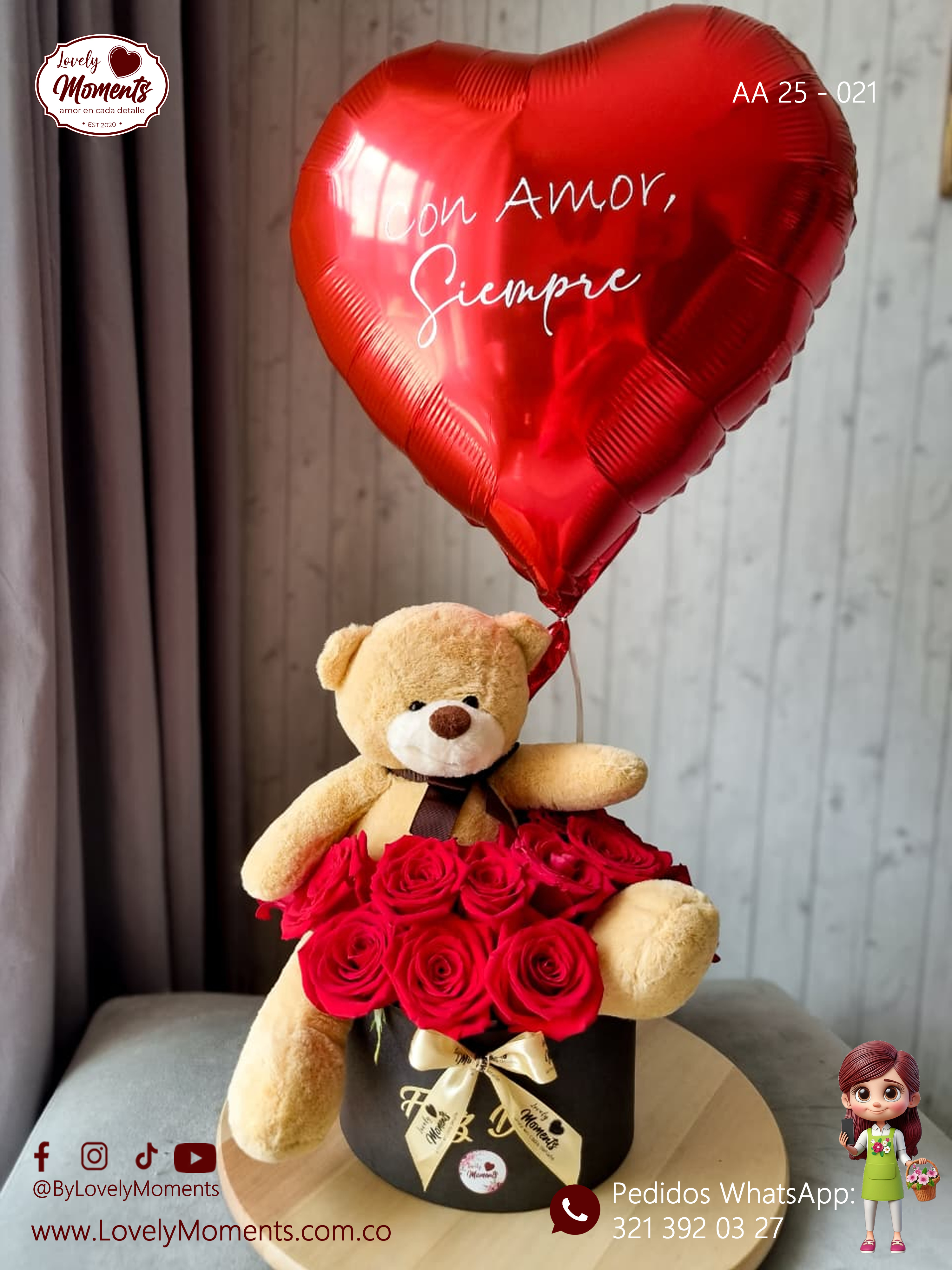 Arreglo Floral Only You - Detalles de Amor y Amistad en Pereira