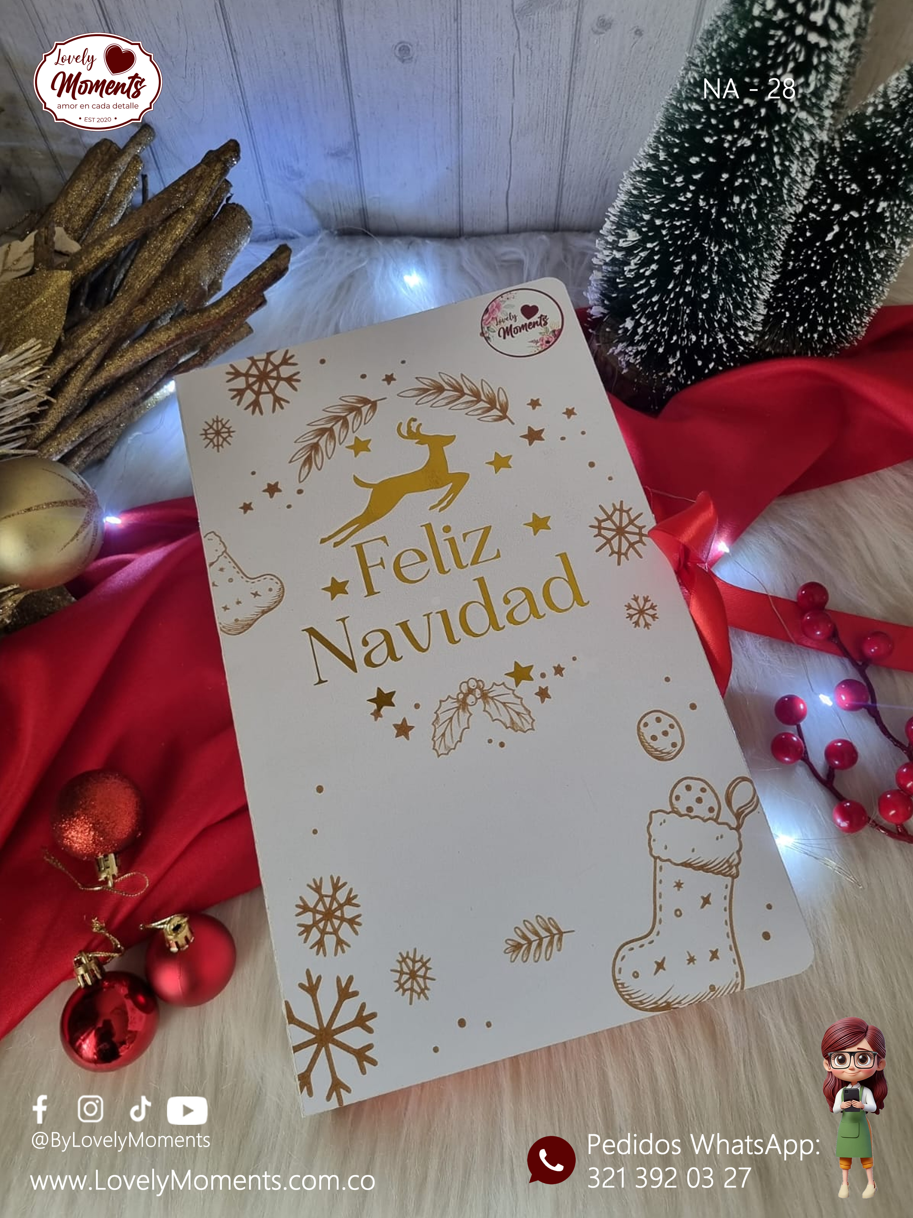 Caja Feliz Navidad | Anchetas navideñas | Anchetas de Navidad