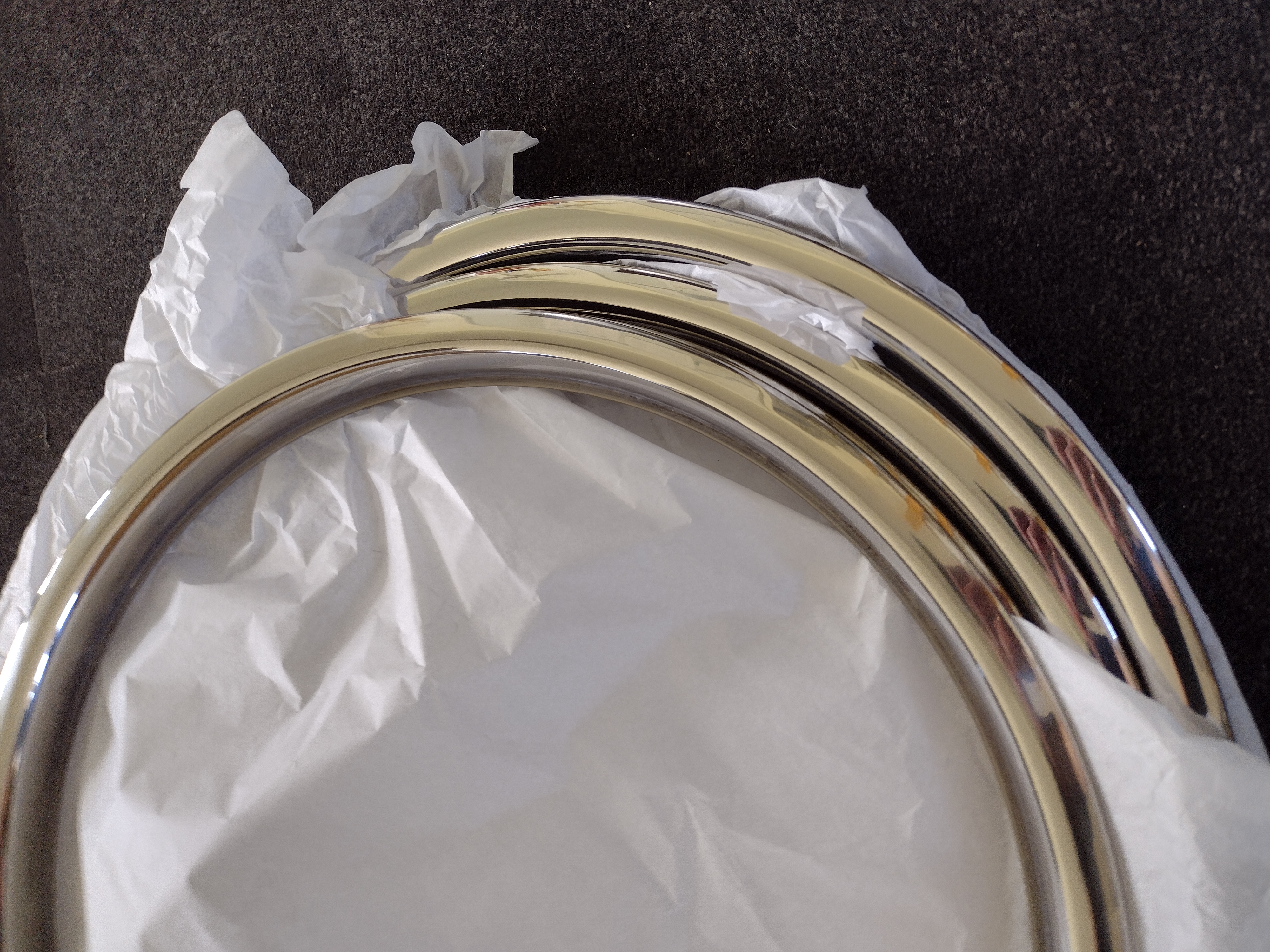 Set of 3 R129 Polished 18" Wheel Trims