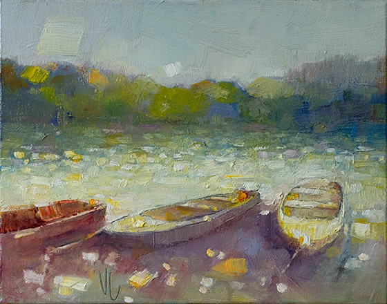 Boats II, 11x14 in