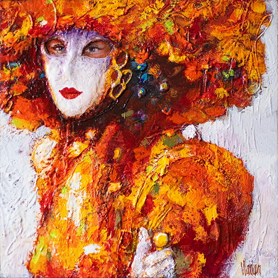 Carnival, 16x16 in