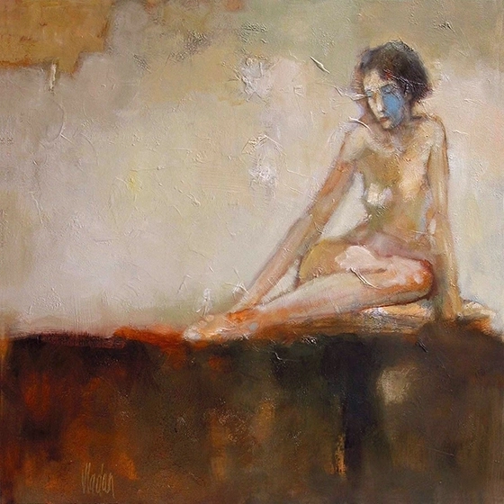 Waiting, 30x30 in