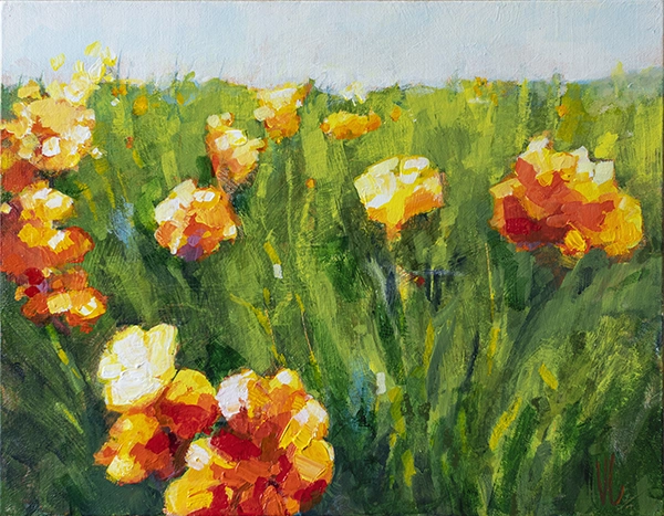 Flowers, 14x18 in