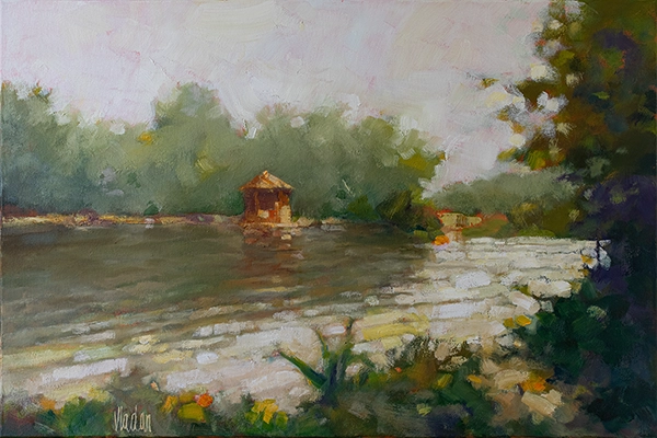 Richmond Hill Pond, 24x36 in