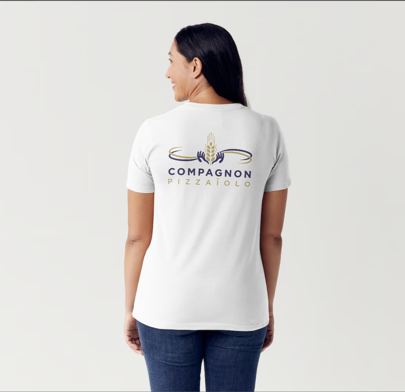 T-Shirt Blanc Compagnon pizzaiolo