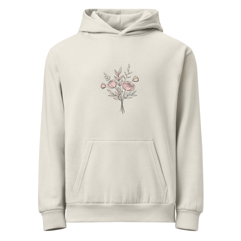 Flowered hoodie