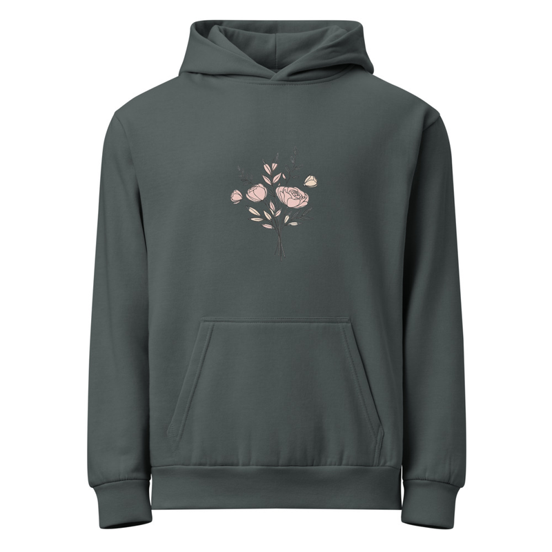 Flowered hoodie