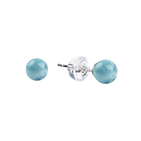 Larimar auskarai, 925 sidabras