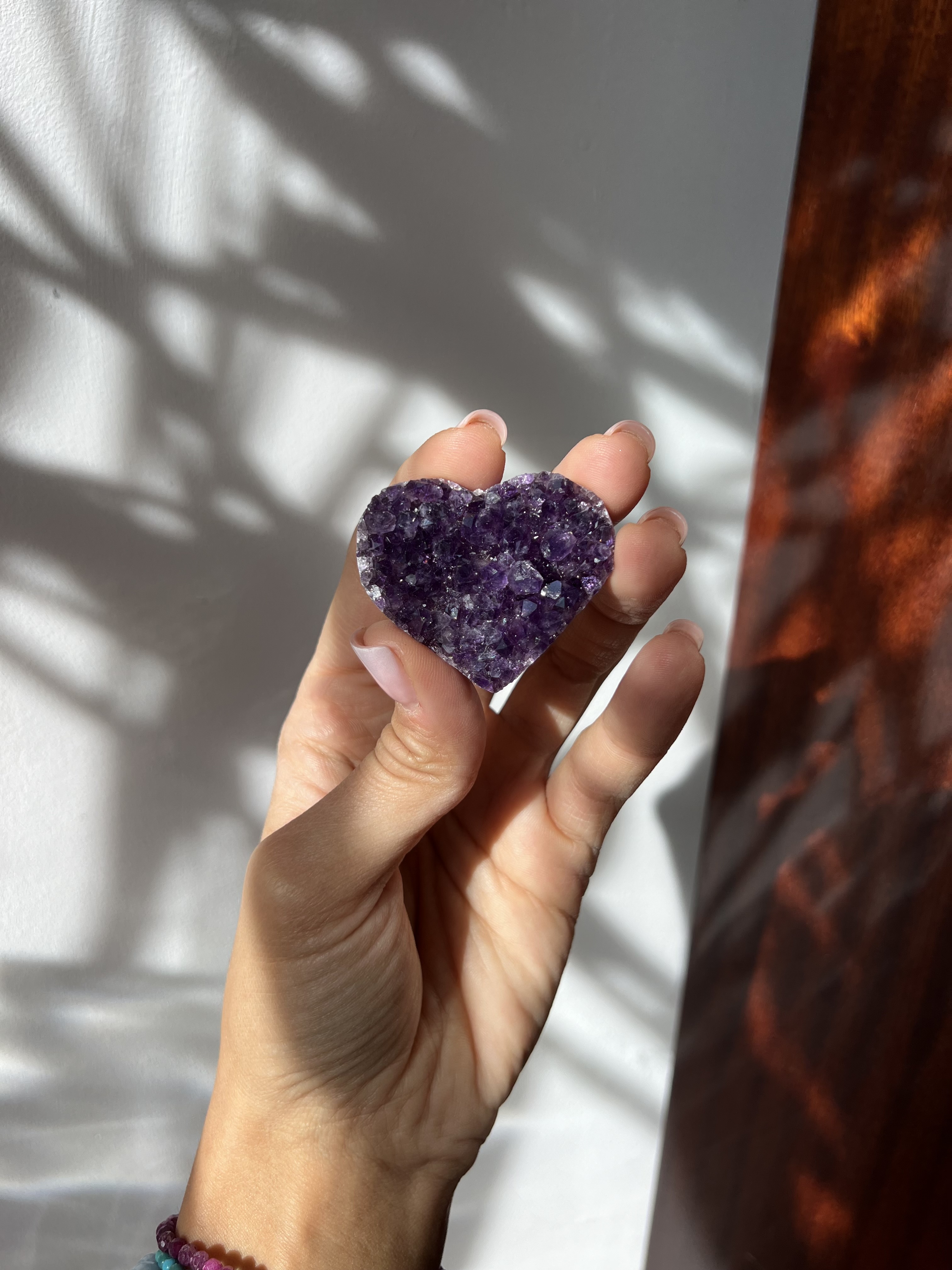 Ametisto drūza, širdelė