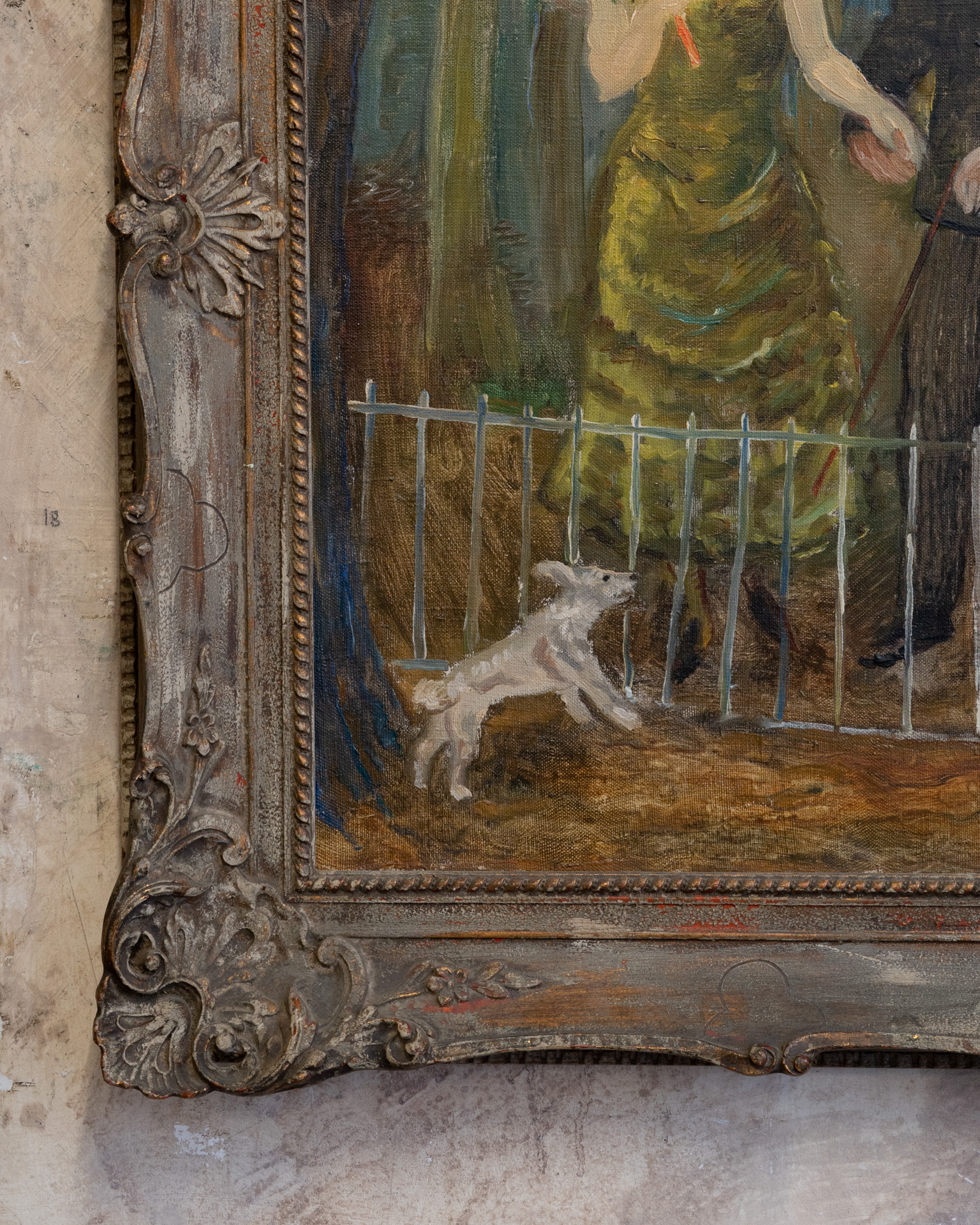 R. Meerbergen, Scene by Fence, 1944