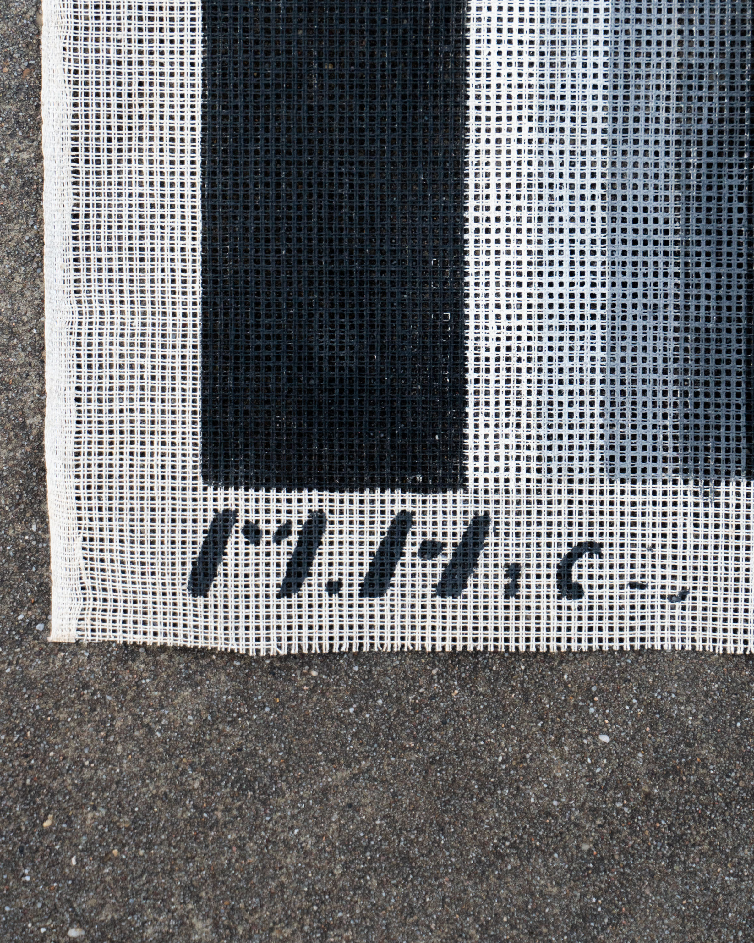 Modernist Hooked Rug Pattern