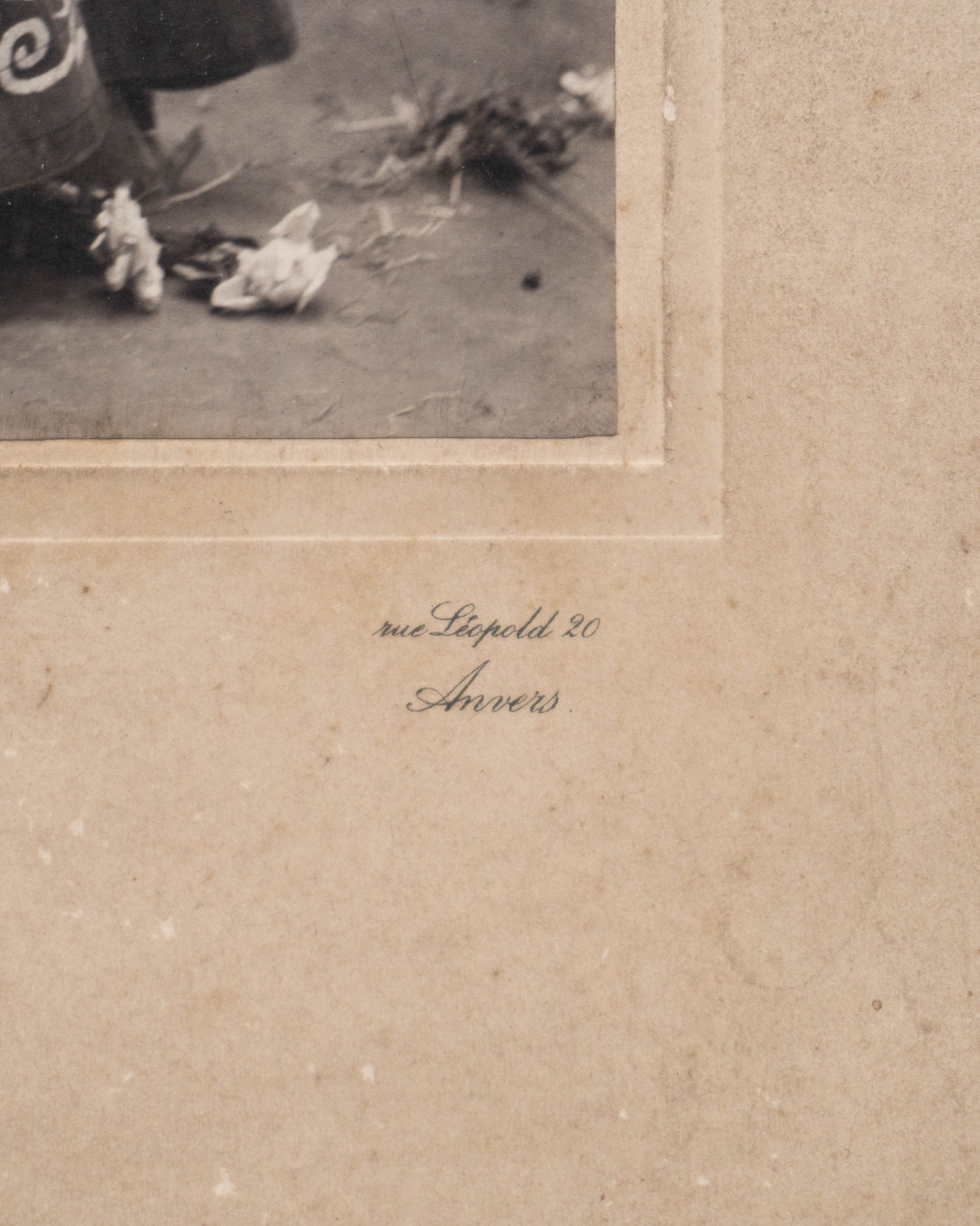 Signed Portrait Of Laurent Swolfs 1903