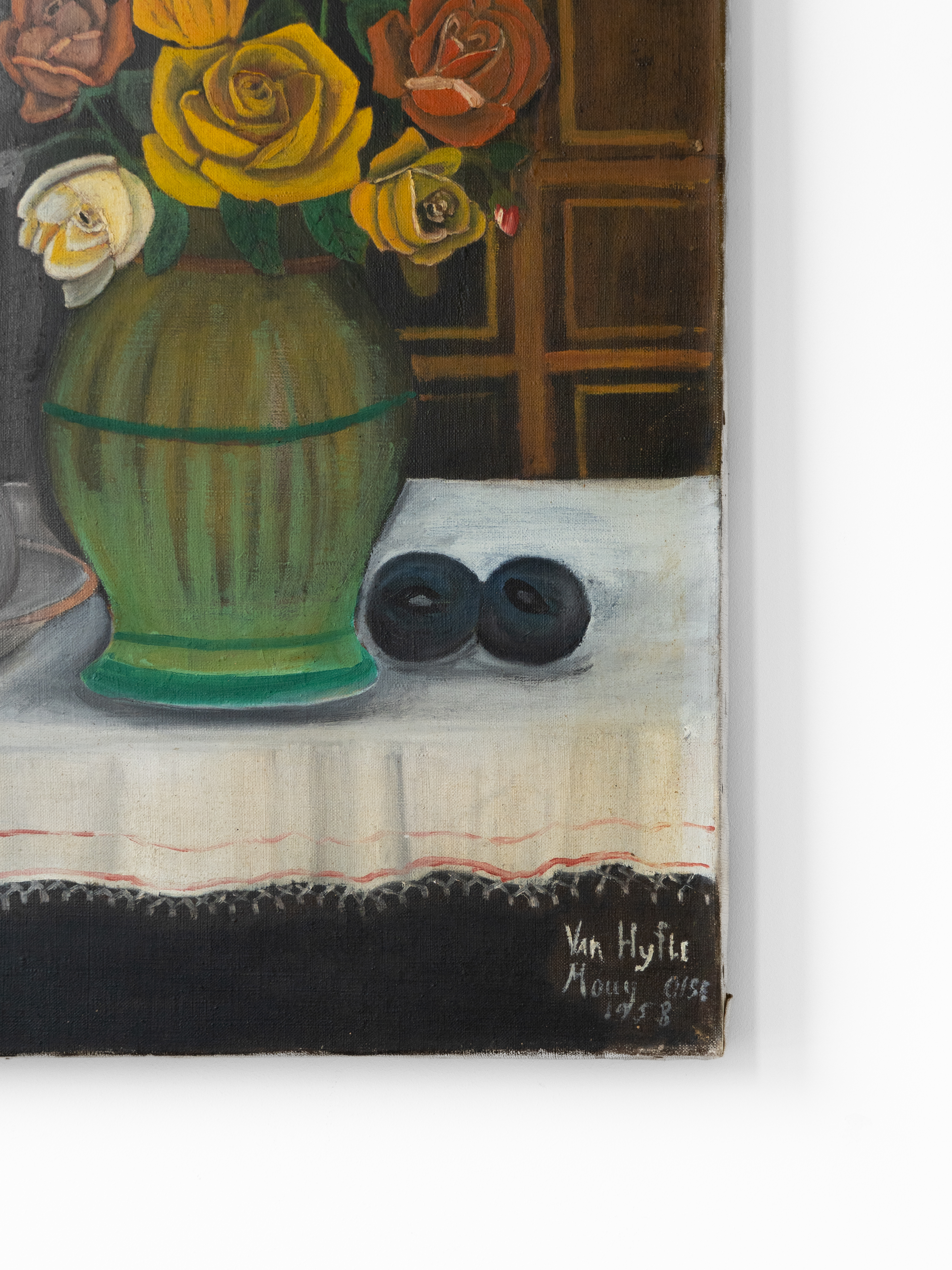 Camille Van Hyfte, ‘Nature morte au bouquet de roses’, 1958
